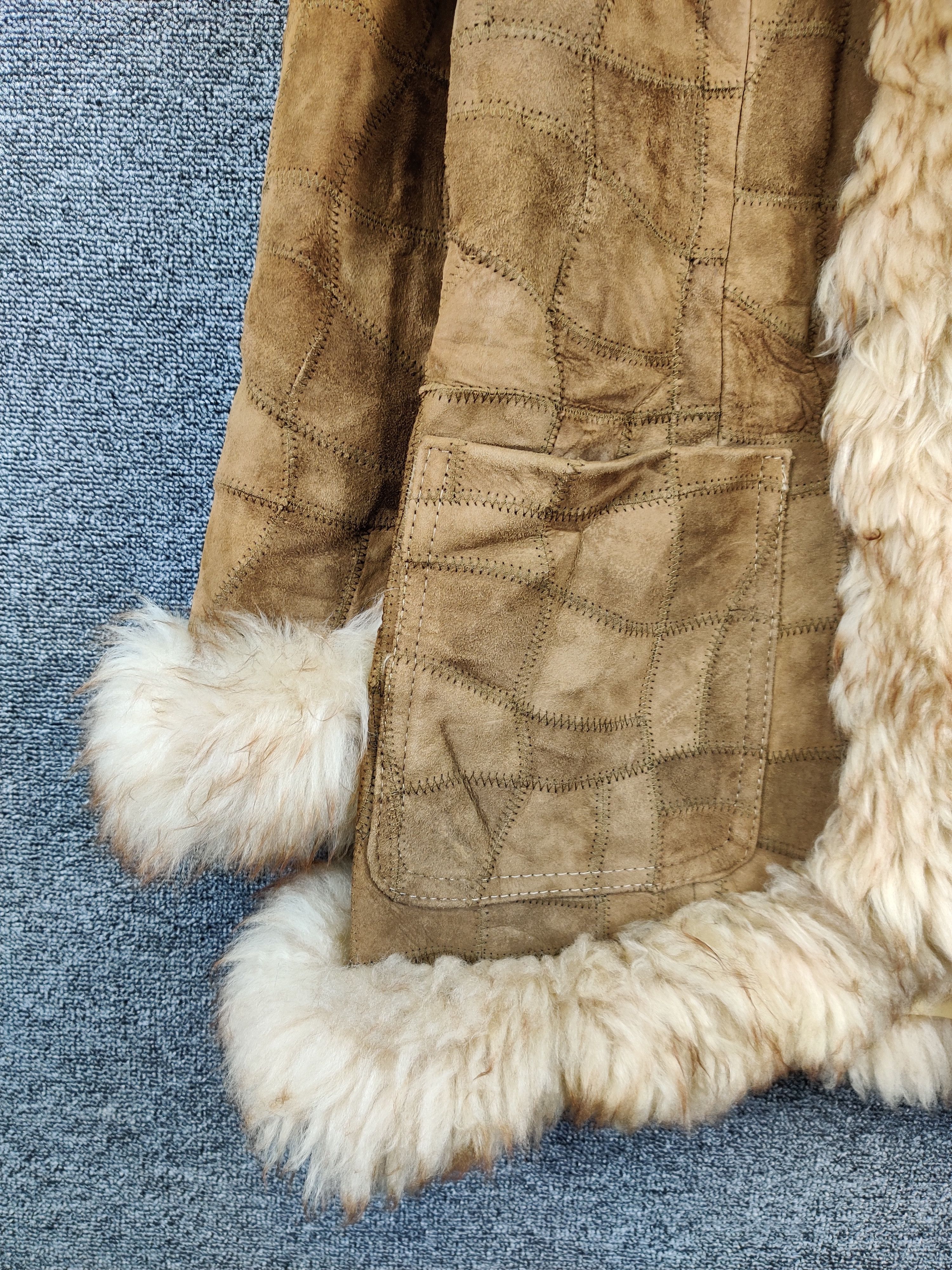 Japanese Brand Vintage Patchwork Mink Fur Blanket Leather Jacket Size US M / EU 48-50 / 2 - 4 Thumbnail