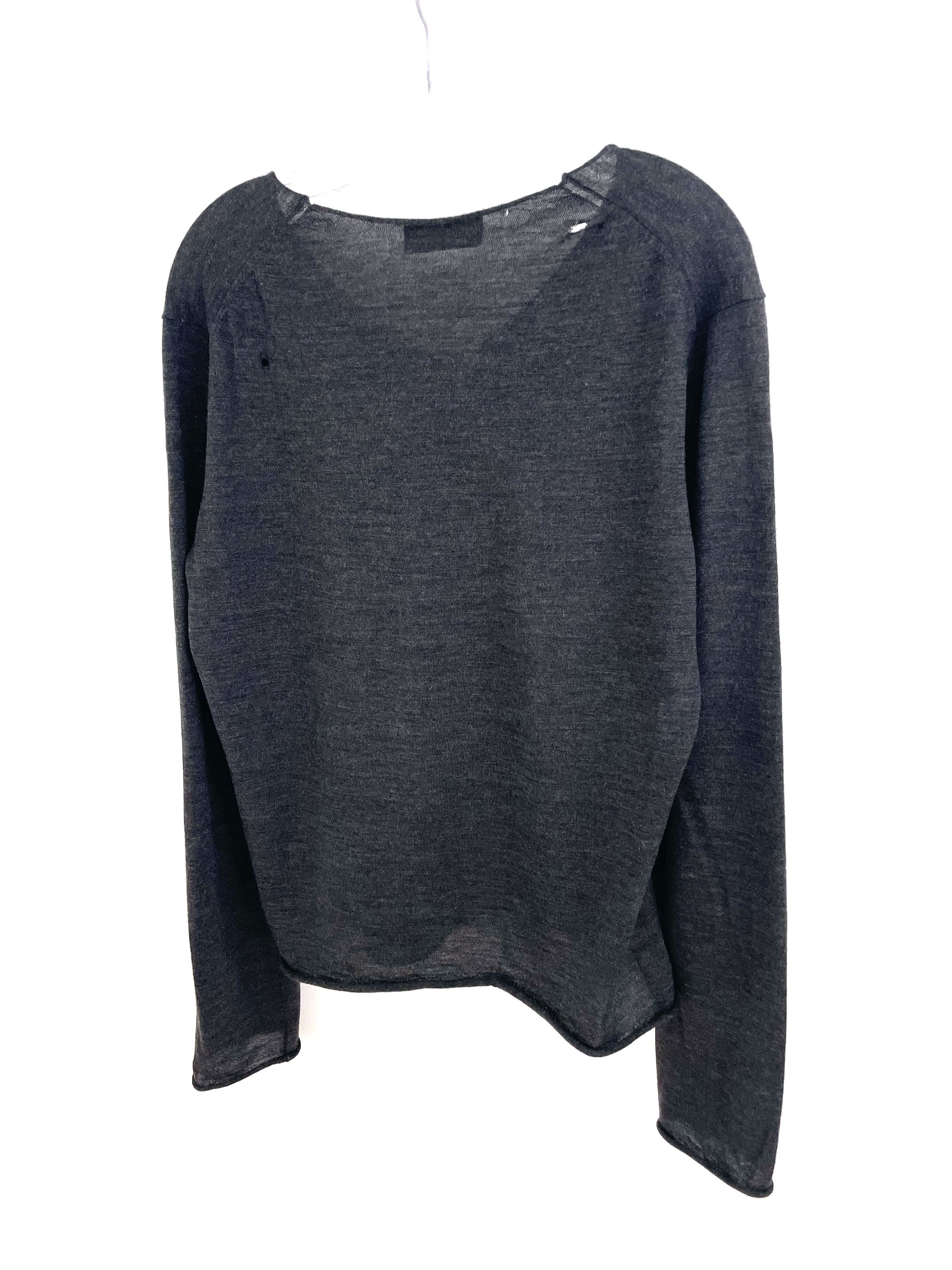 Yohji Yamamoto AW06 Distressed Wool Sweater Size US S / EU 44-46 / 1 - 8 Thumbnail