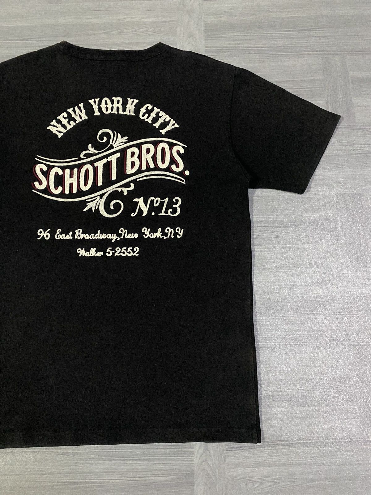 Schott Schott Bros NYC N13 Sportwear Chainstitch Embroidery T-Shirt Size US M / EU 48-50 / 2 - 4 Thumbnail