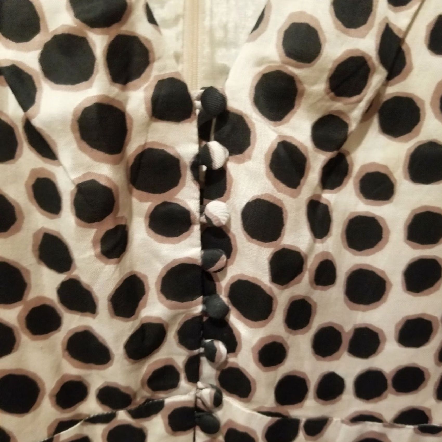 Vintage VINTAGE Great Plains London V-Neck Animal Print Pleated Sheath Dress Cap Sleeve XS Size XS / US 0-2 / IT 36-38 - 2 Thumbnail