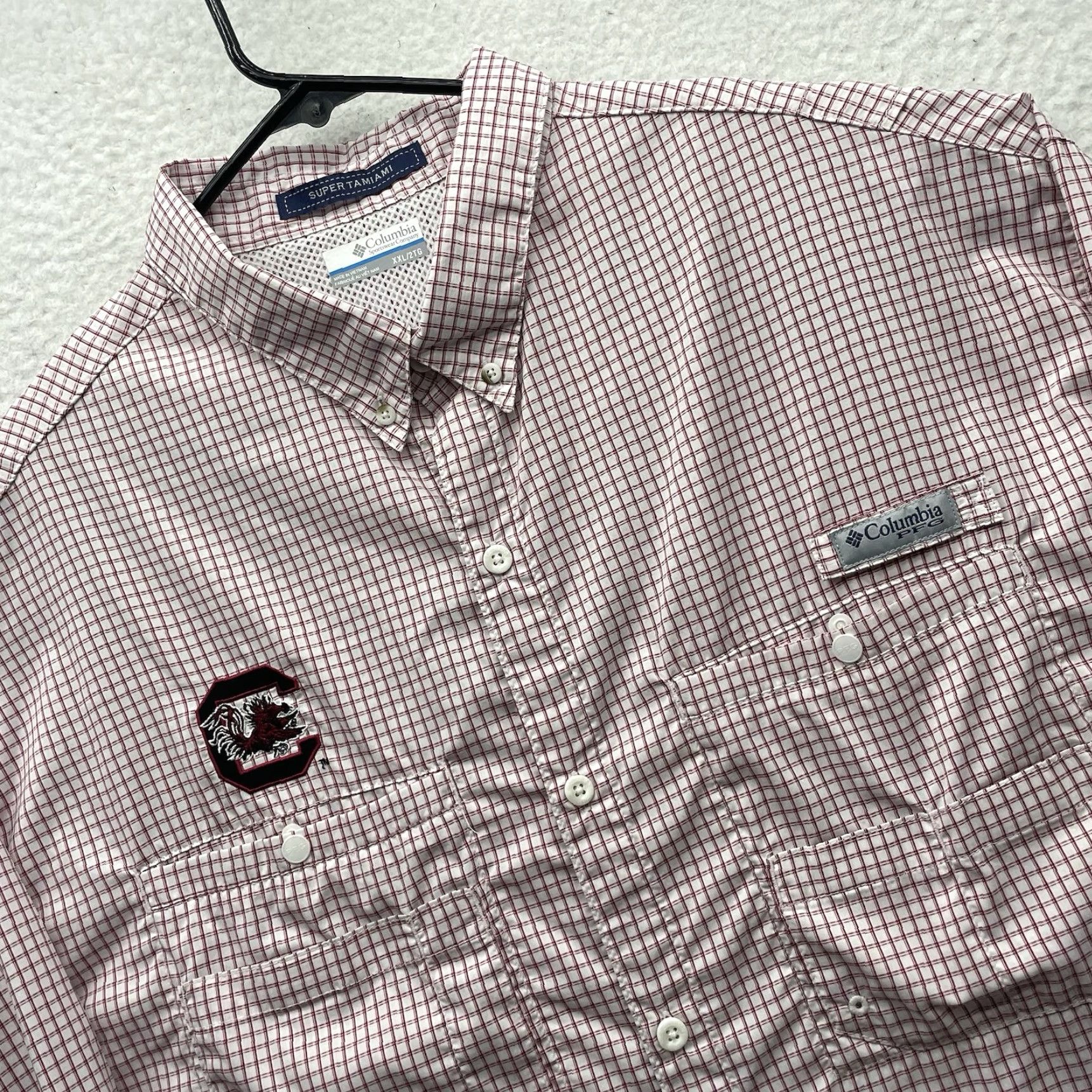 Vintage VINTAGE Columbia PFG Carolina Gamecocks Shirt Mens XXL Plaid Check button-up Collegiate USC SEC Size US XXL / EU 58 / 5 - 2 Thumbnail