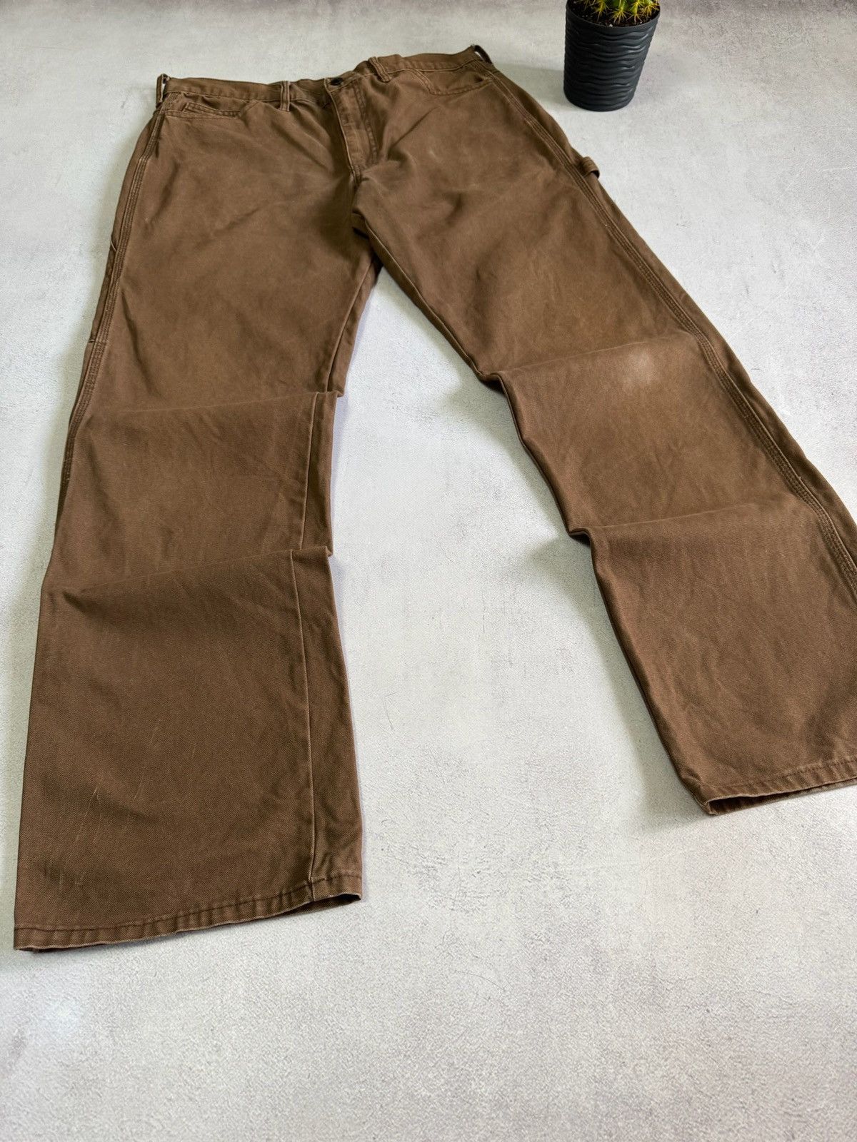 Dickies Dickies Carpenter Denim Pants Straight Brown 34x34 90s Size US 34 / EU 50 - 4 Thumbnail