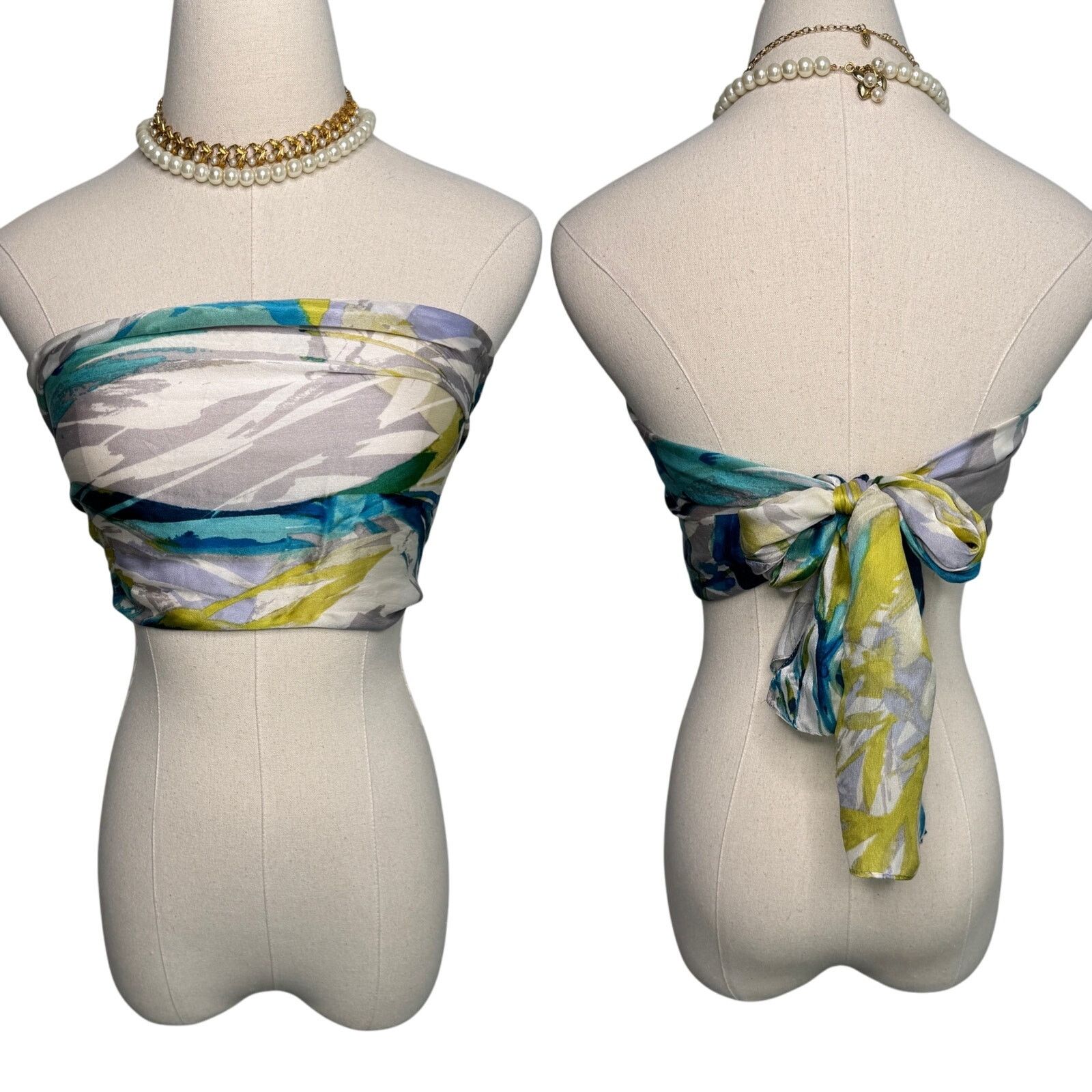 Cynthia Rowley Cynthia Rowley silk watercolor floral long scarf 12.5 x 64" Size ONE SIZE - 3 Thumbnail