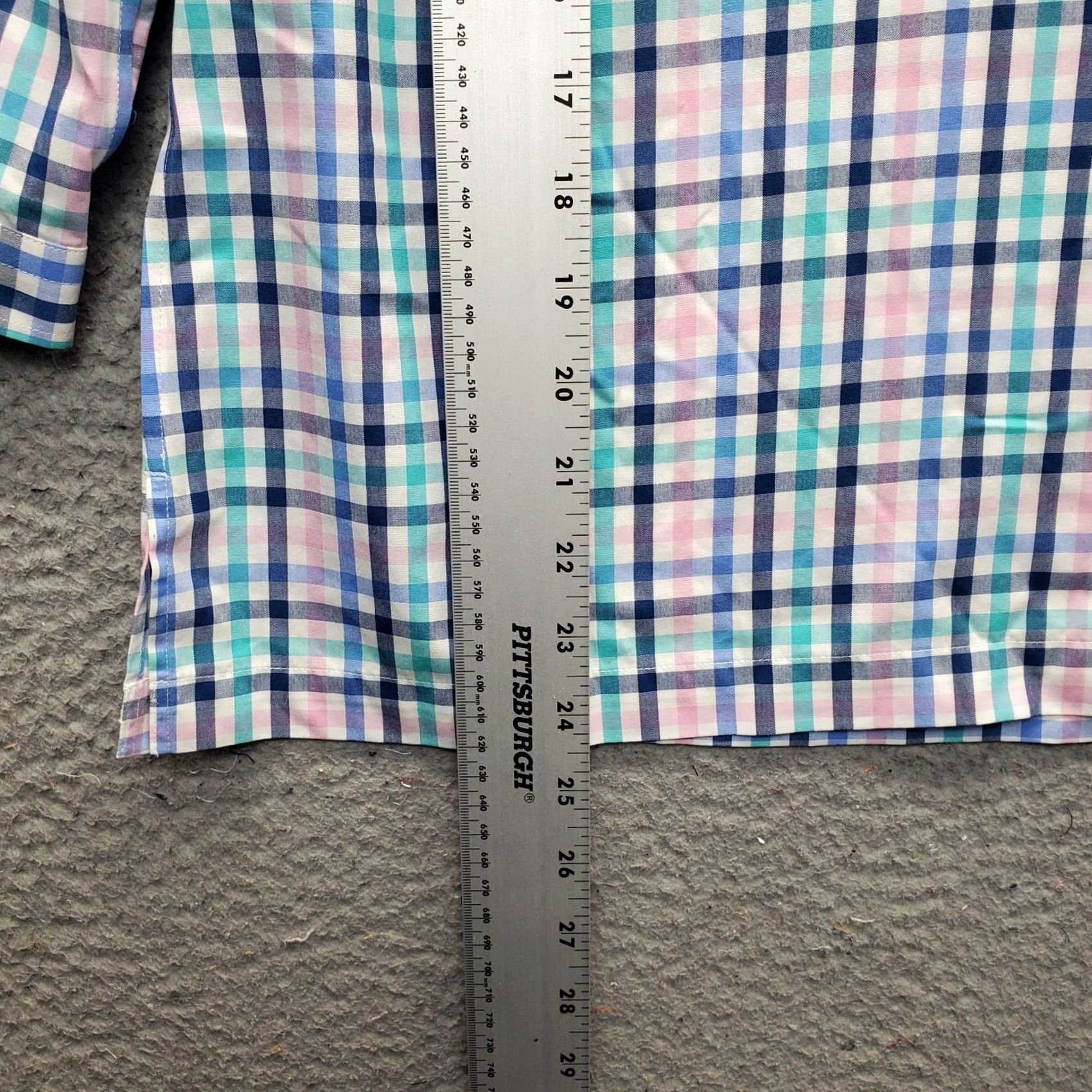 Talbots Talbots Tunic Top Womens Size 2P Multicolor Plaid Non-Iron Ruffle V-Neck Pullover Size XS / US 0-2 / IT 36-38 - 3 Thumbnail