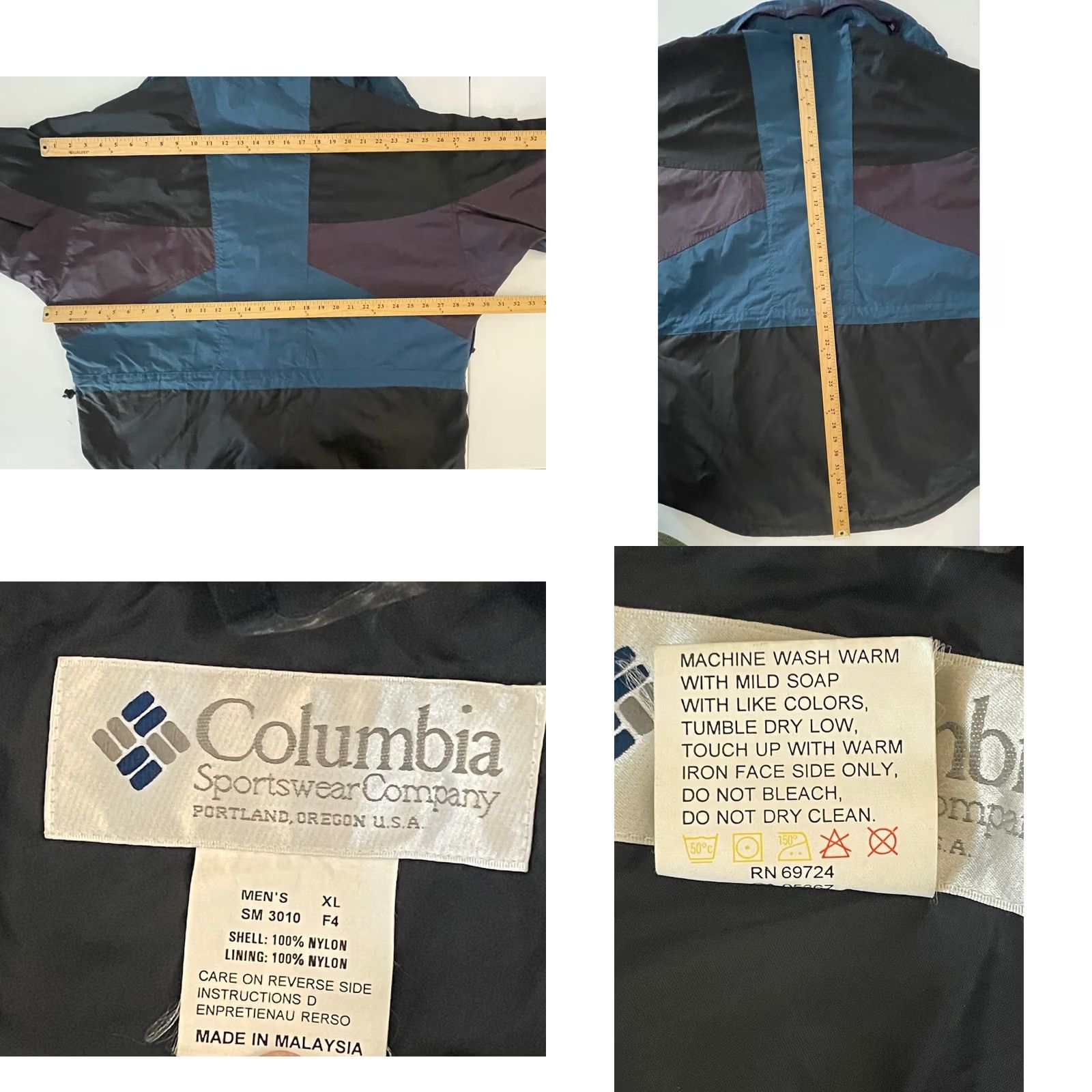 Vintage VINTAGE Columbia Sportswear Anorak Jacket Mens XL Teal Purple SM 3010 Size US XL / EU 56 / 4 - 8 Thumbnail