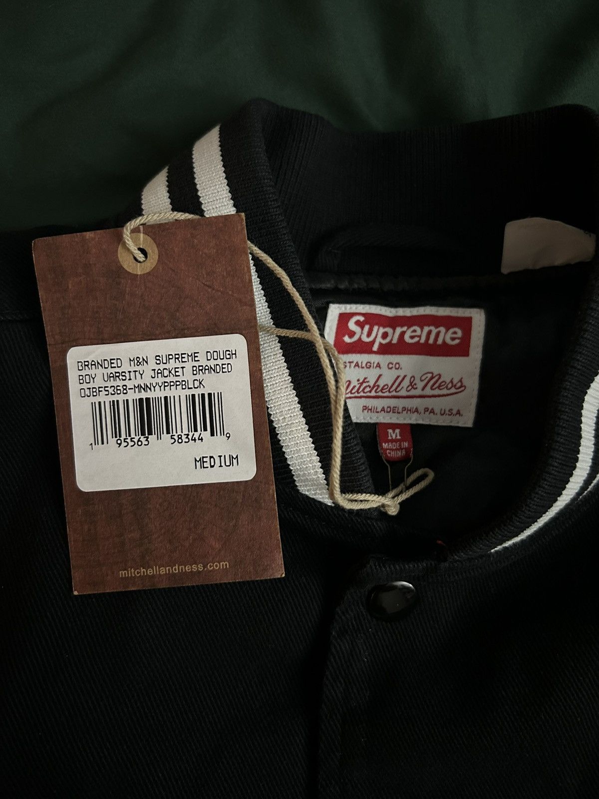 Mitchell & Ness × Supreme Supreme Mitchell & Ness Doughboy Twill Varsity Jacket Medium Size US M / EU 48-50 / 2 - 7 Thumbnail