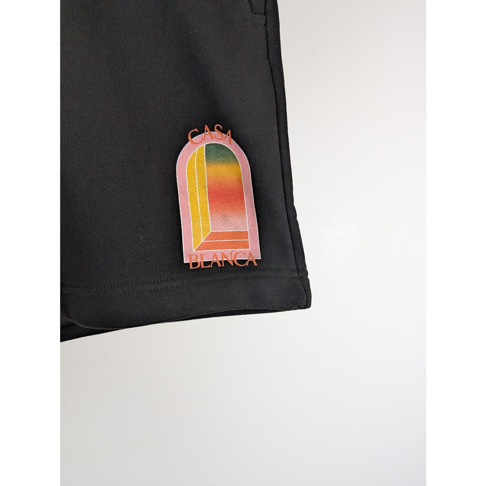 Casablanca o1rshd1 Gradient Arch Logo Sweatshort in Black Size US 34 / EU 50 - 5 Thumbnail
