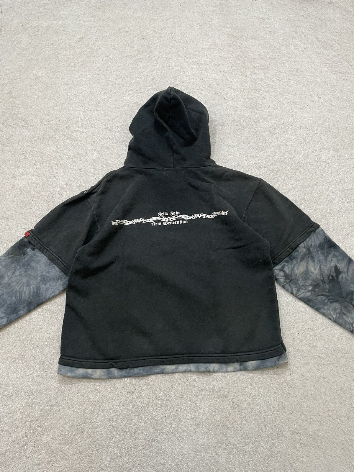 Japanese Brand 00s Japan Double Dragon Graphic Hoodie Tie Dye Gothic Print Size US S / EU 44-46 / 1 - 6 Thumbnail