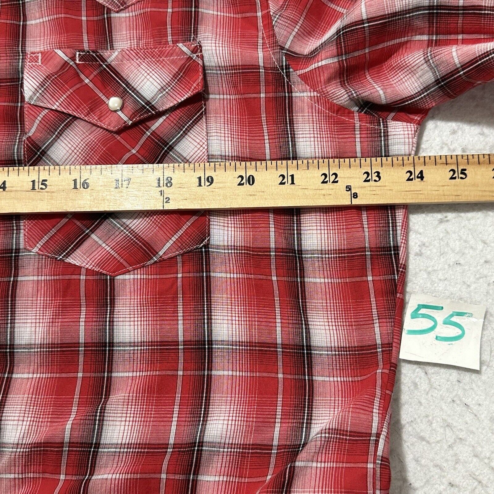 Wrangler Wrangler Large Pearl Snap Button Down Shirt Plaid Western Size US L / EU 52-54 / 3 - 7 Thumbnail