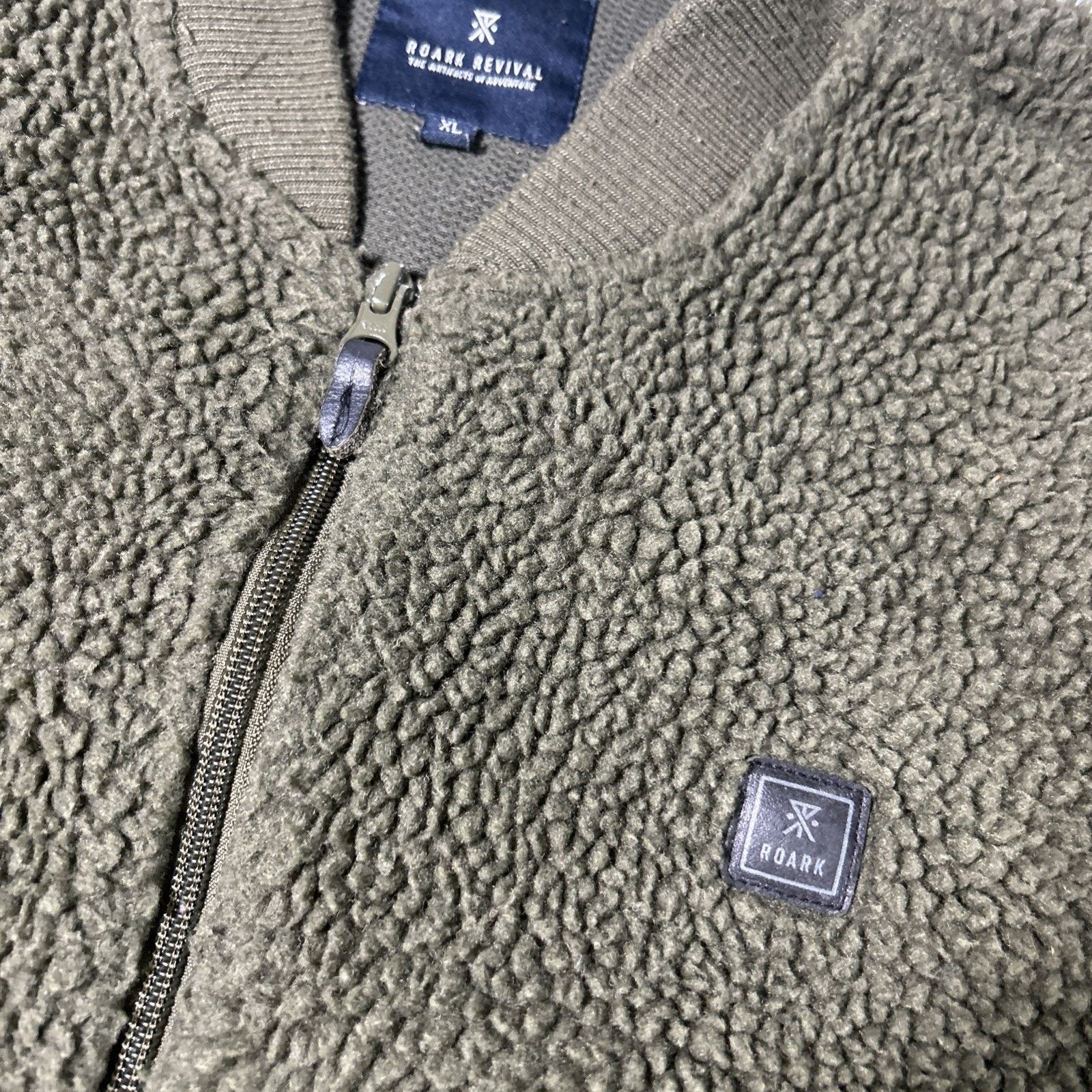Patagonia Roark Sherpa High Pile Fleece Sweater Mens XL Earth Green Size US XL / EU 56 / 4 - 6 Thumbnail