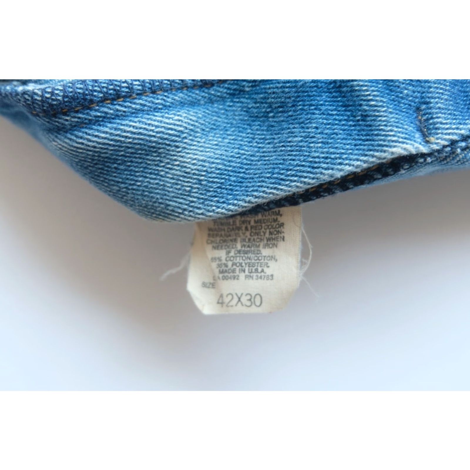 Lee LEE RIDERS 554 Y2K VTG BLUE DENIM JEANS 80s 90s MEN SZ 42x30 42x32 INSEAM 32" Vintage No Denim Jeans 5-Pocket Lee Made in USA Regular Men’s Size 42x30 Size US 42 / EU 58 - 5 Thumbnail