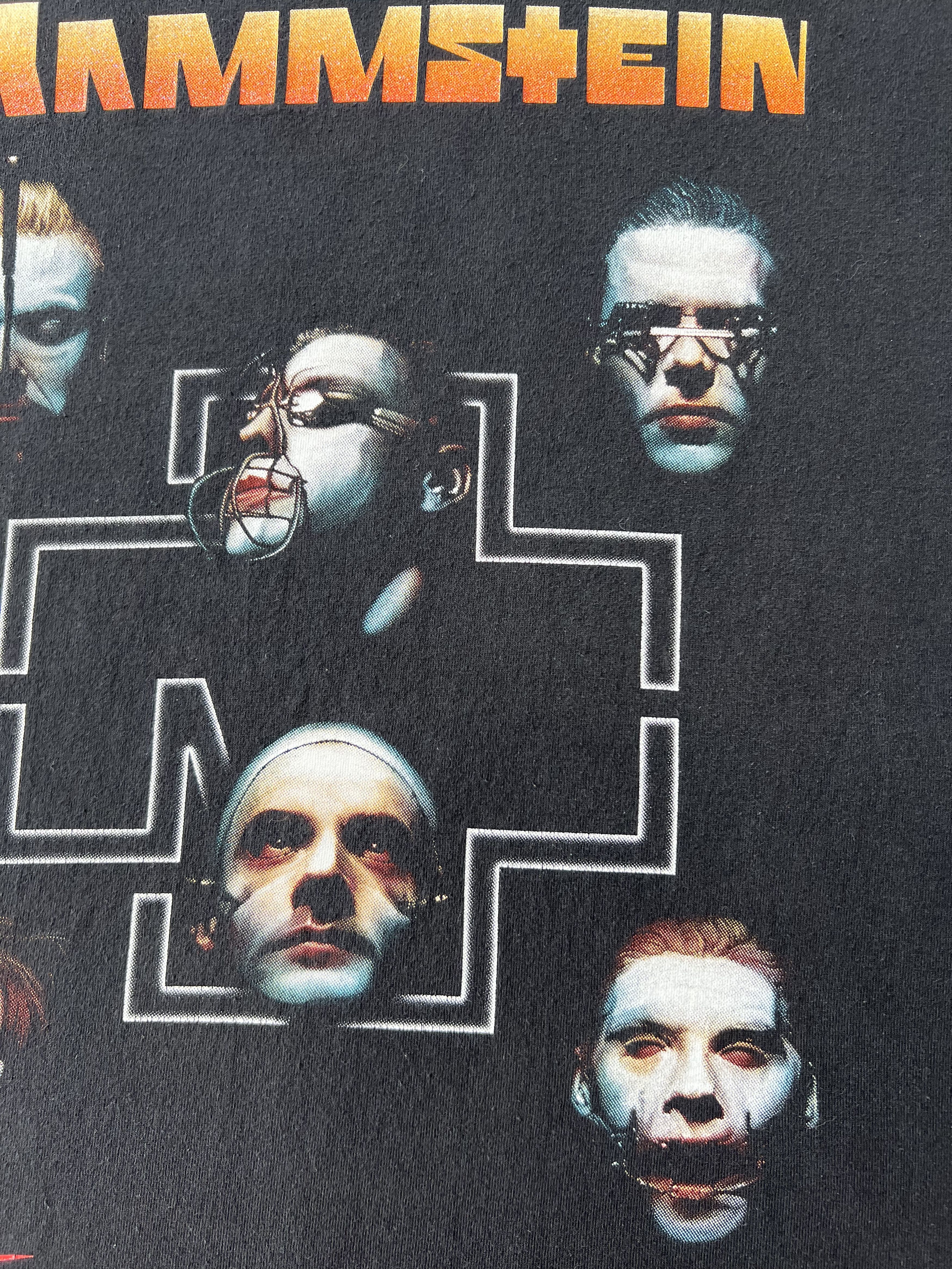 Band Tees Vintage 90s Rammstein Sehnsucht Black T-shirt Size US L / EU 52-54 / 3 - 6 Thumbnail