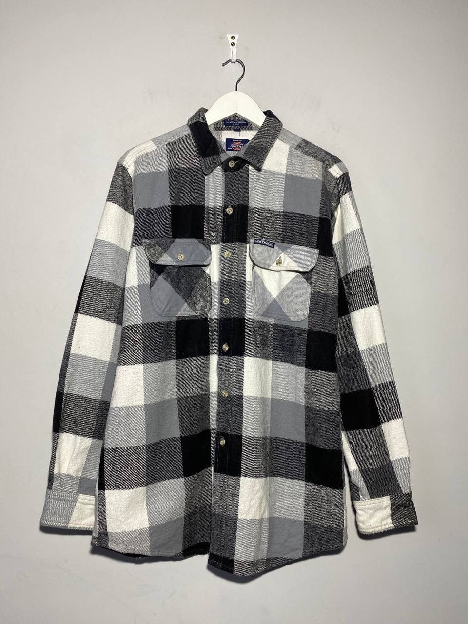 Dickies 🔥 Y2K DICKIES CHECKERED FLANNEL SHIRT GRUNGE WORKWEAR VIBES Size US L / EU 52-54 / 3 - 1 Thumbnail
