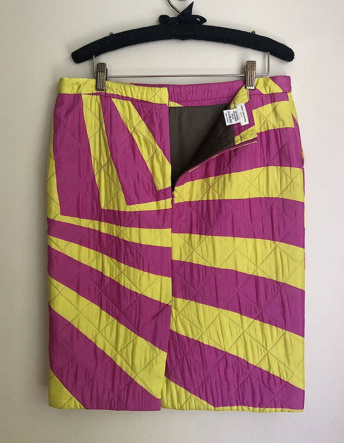 Dries Van Noten Dries Van Noten Runway AW14 Quilted Psychedelic Skirt Size 27" / US 4 / IT 40 - 10 Thumbnail