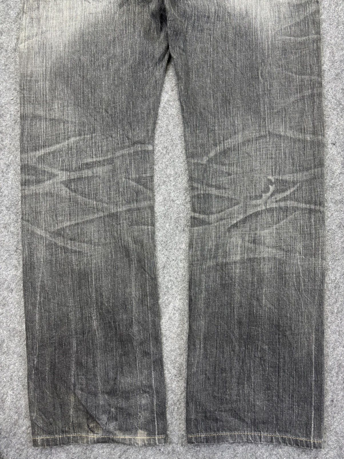 Edwin Edwin Black Wash Raw Fades Straight Denim K32 Size US 35 - 9 Thumbnail