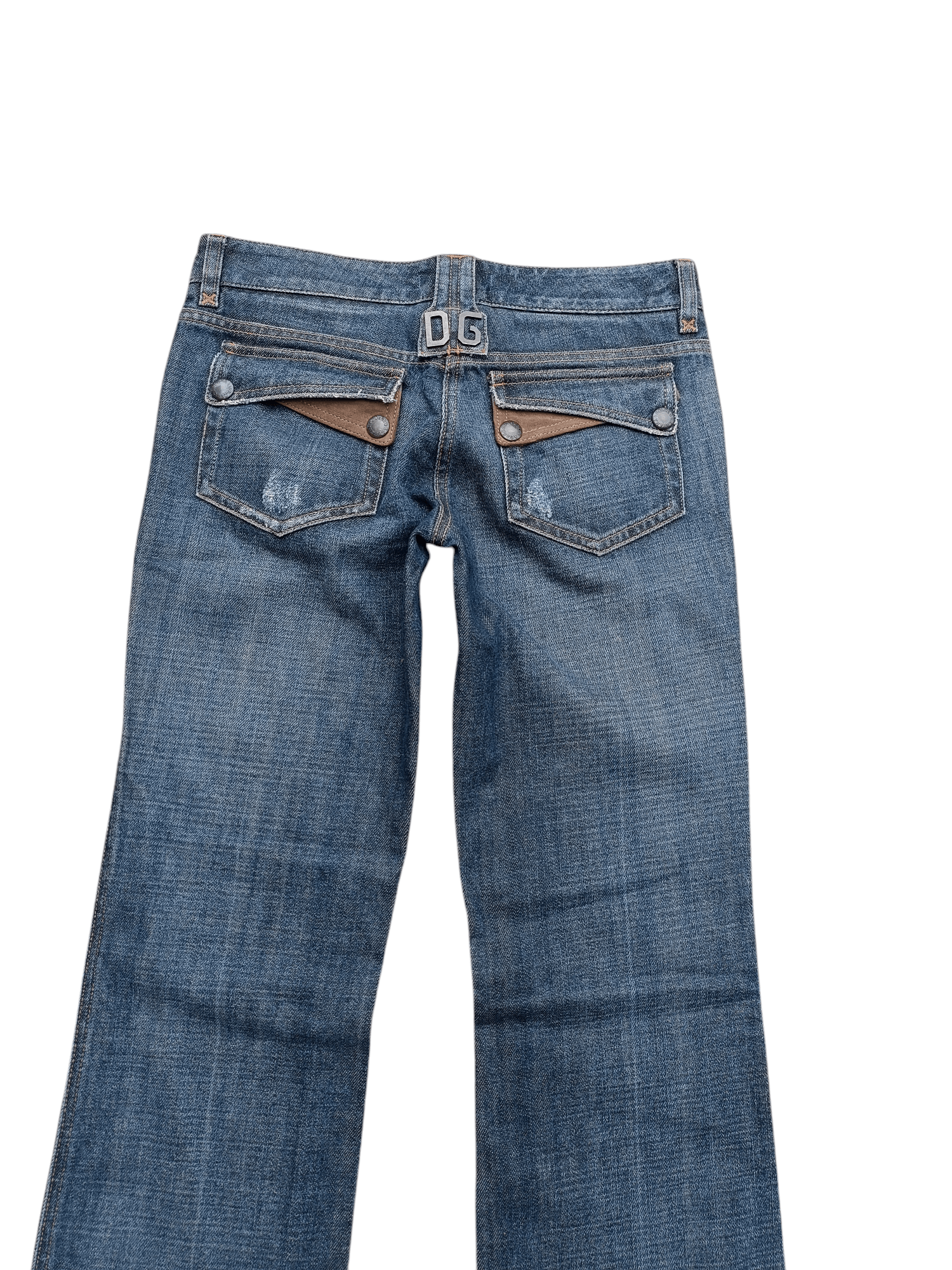 Dolce & Gabbana FLARED 💥 Dolce & Gabbana Blue Denim Distressed Zipper Jeans Size US 30 / EU 46 - 7 Thumbnail