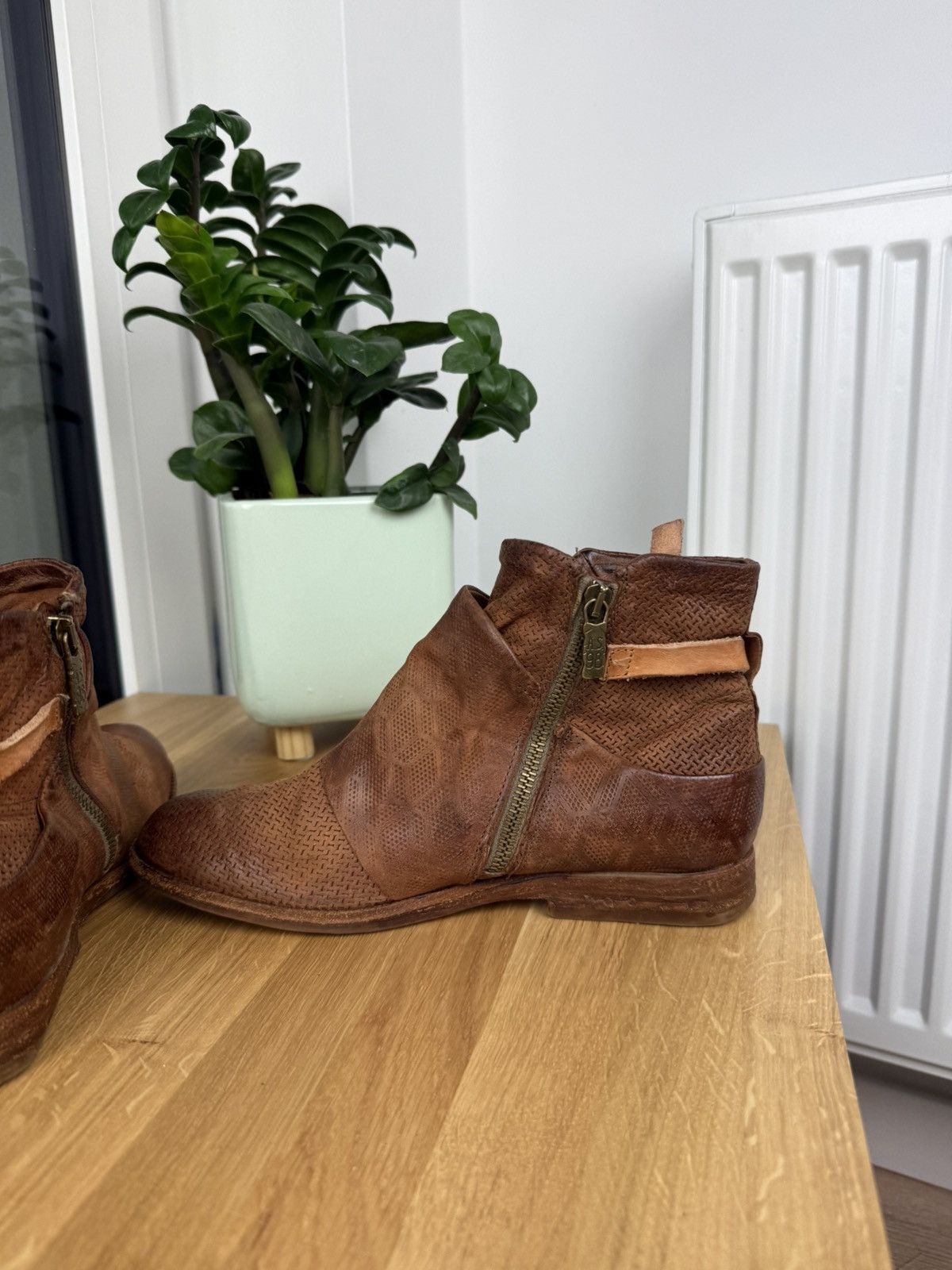 A.S.98 A.S 98 Brown Calfskin Leather Women’s Boots Size 39 Size US 9 / IT 39 - 9 Thumbnail