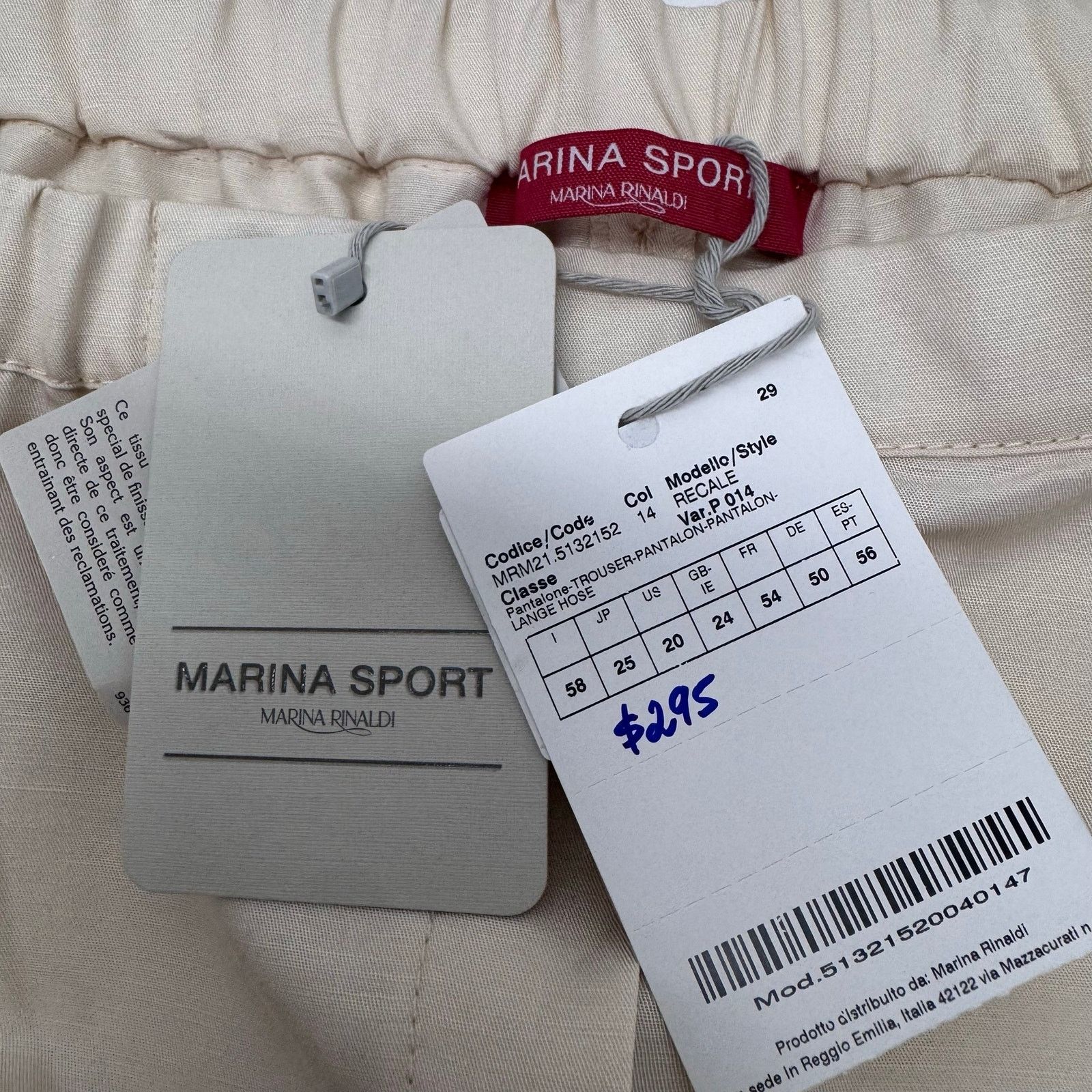 Marina Rinaldi Marina Rinaldi Recali Linen Blend Cropped Pant PLUS size 20 Size 42" / US 20 - 7 Thumbnail