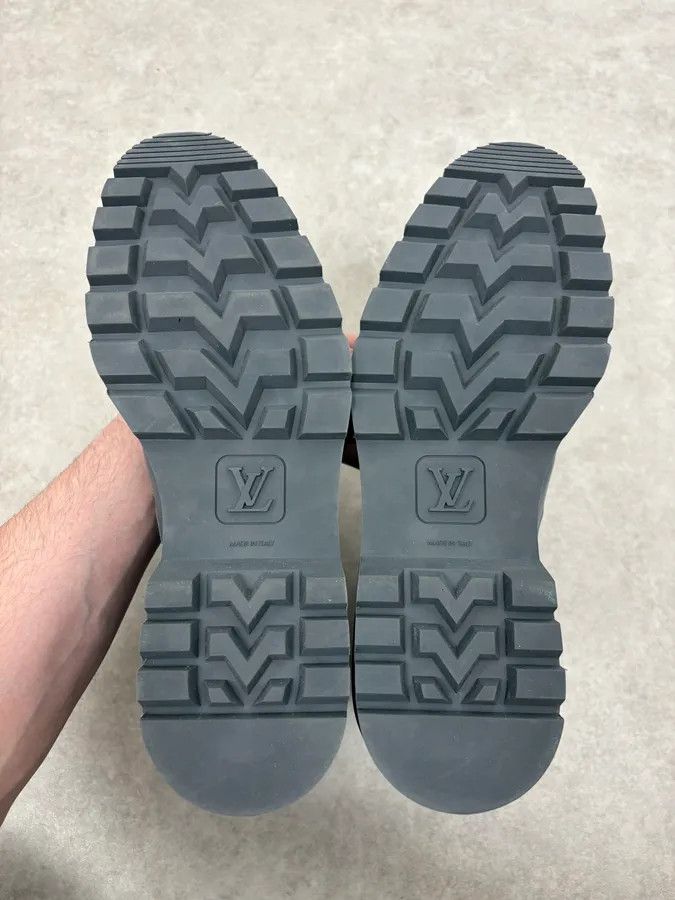 Louis Vuitton Louis Vuitton Night Blue Sample Leather Boots by Virgil Abloh Size US 10.5 / EU 43-44 - 8 Thumbnail