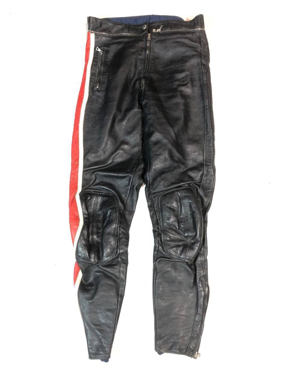 Japanese Brand × Leather Vintage RaRe Racing Moto Leather Pants Size US 28 / EU 44 - 1 Thumbnail