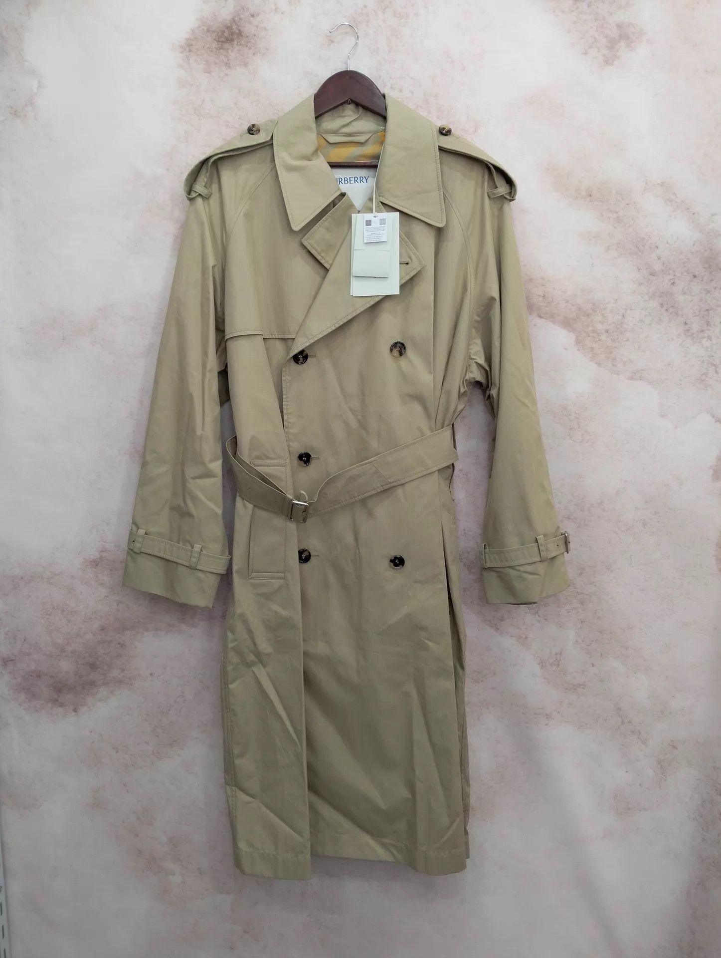 Burberry Burberry Solid Double-Breasted Trench 50 99 New Size US M / EU 48-50 / 2 - 1 Thumbnail