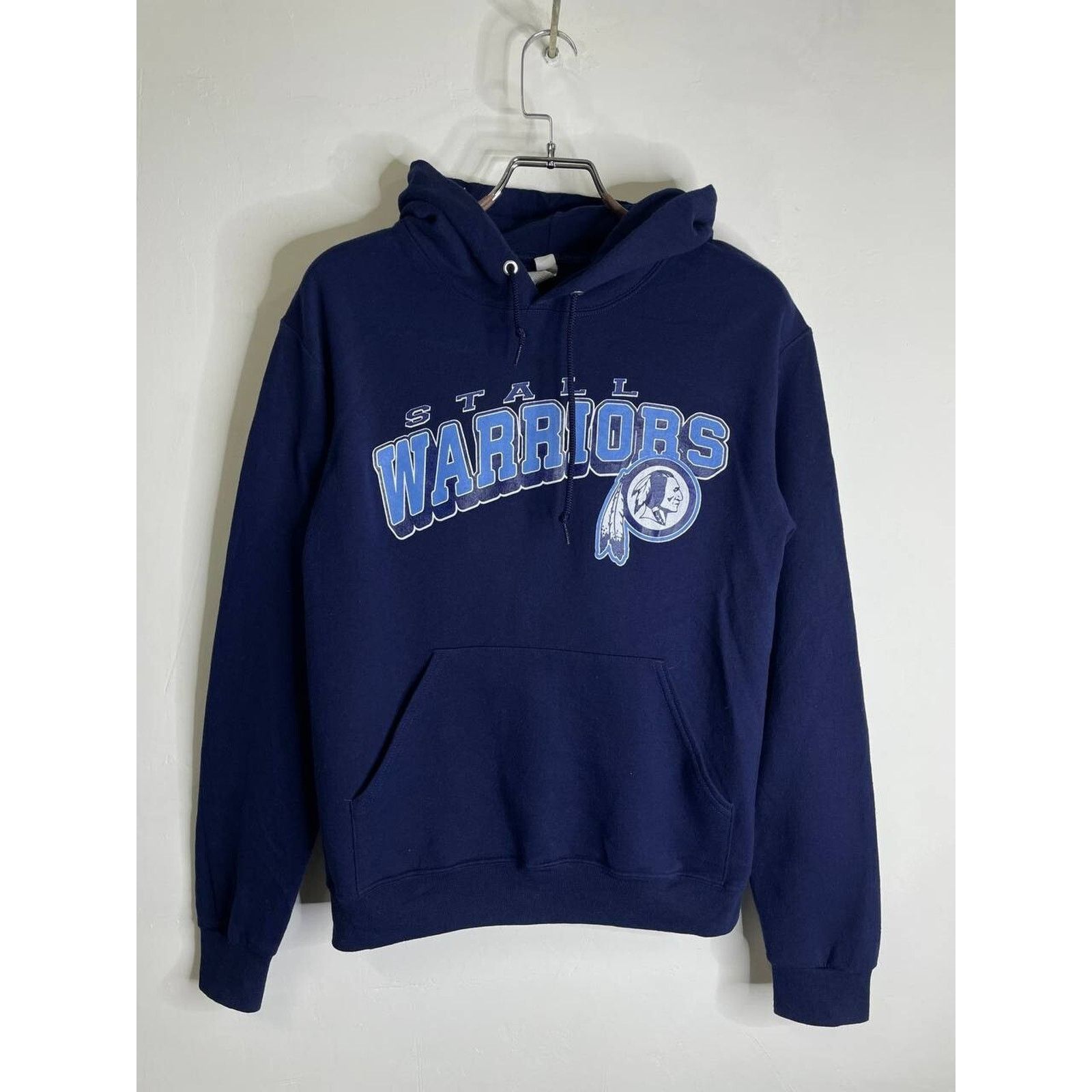 Jerzees Vintage Stall Warriors Navy Blue Hoodie Jerzees Size S Size US S / EU 44-46 / 1 - 1 Thumbnail
