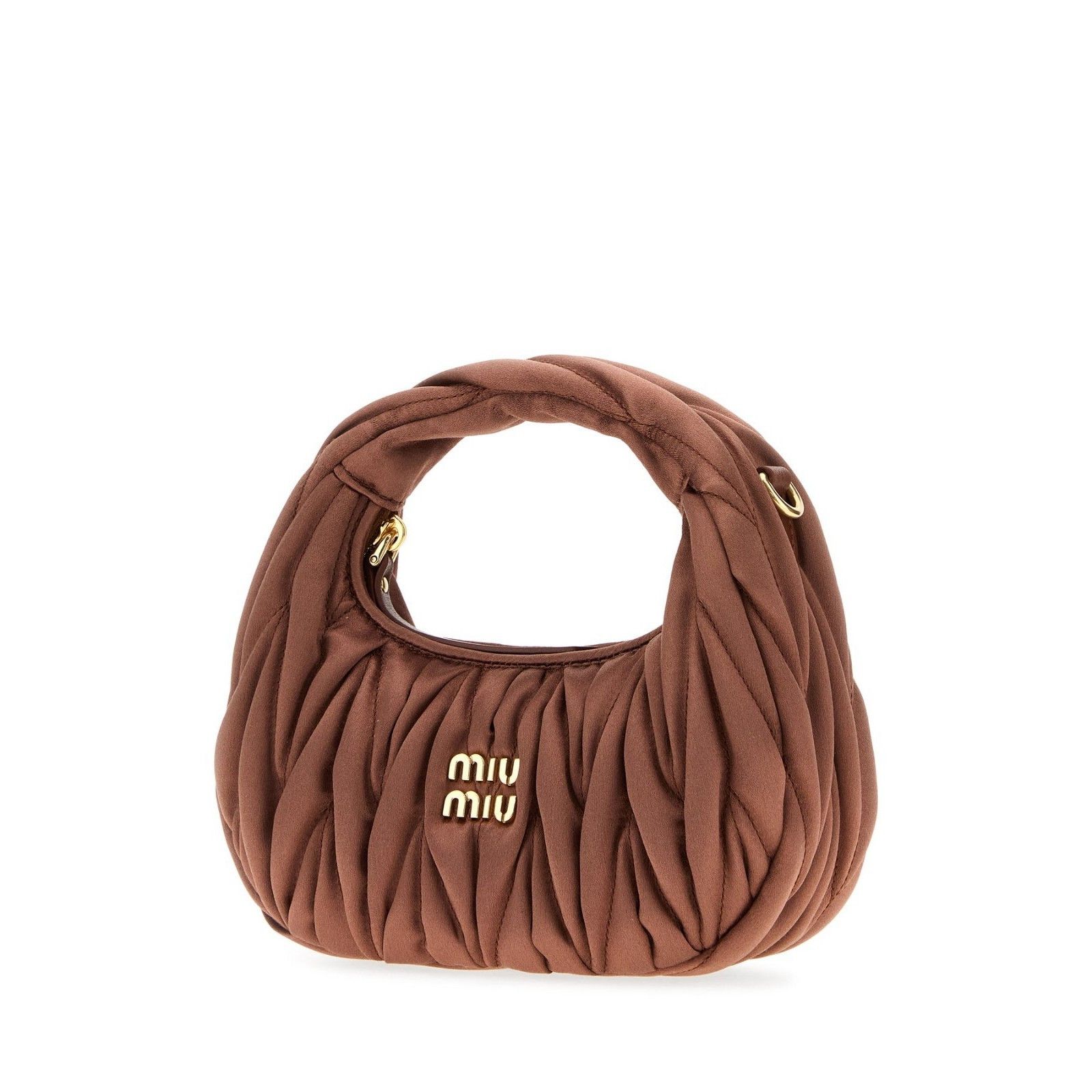 Miu Miu MIU MIU Wander Mini Cocoa Brown Hobo Bag New And Authentic Size ONE SIZE - 2 Thumbnail
