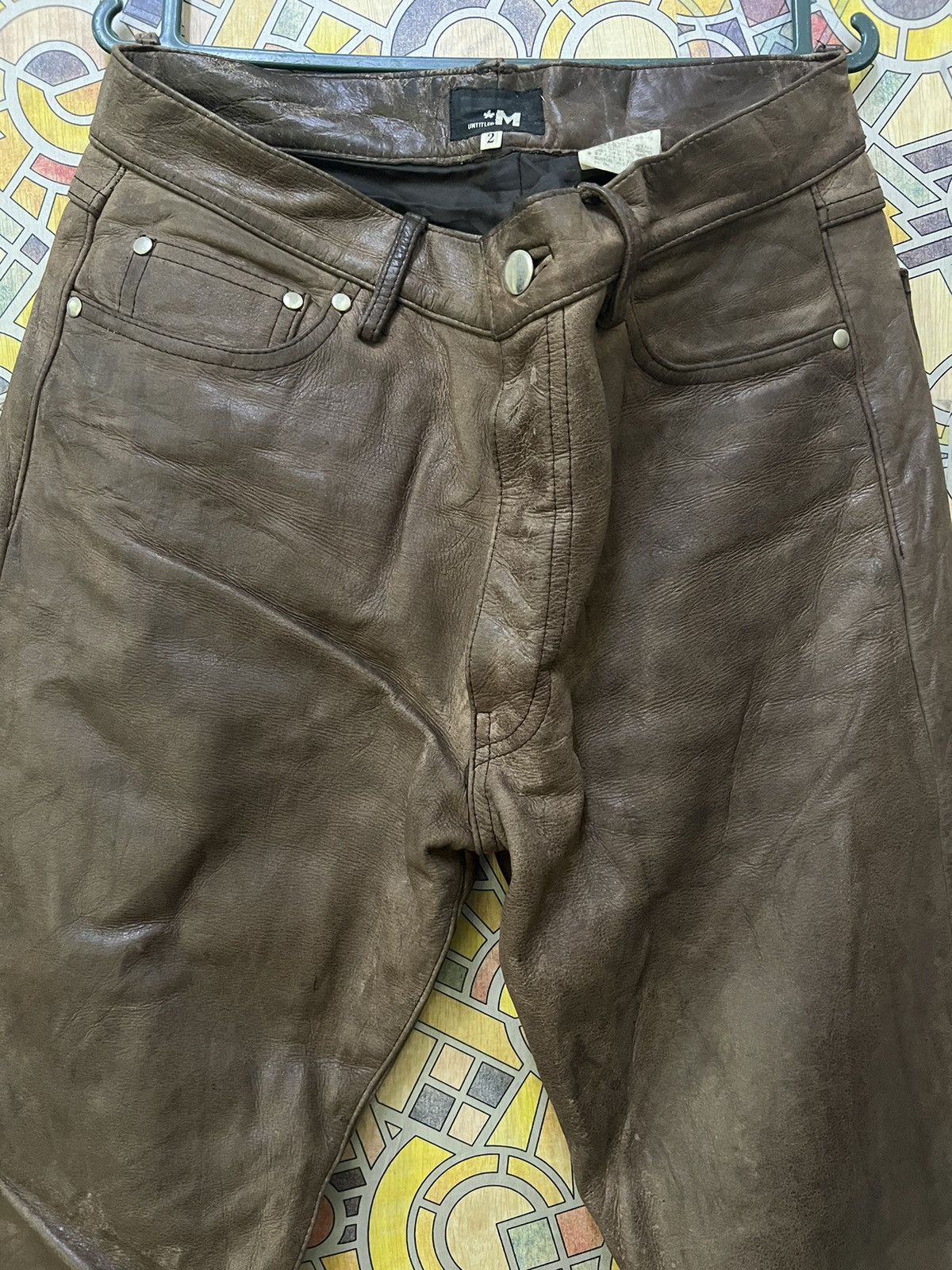 Leather Pants LEATHER *M UNTITLED Size US 31 - 8 Thumbnail