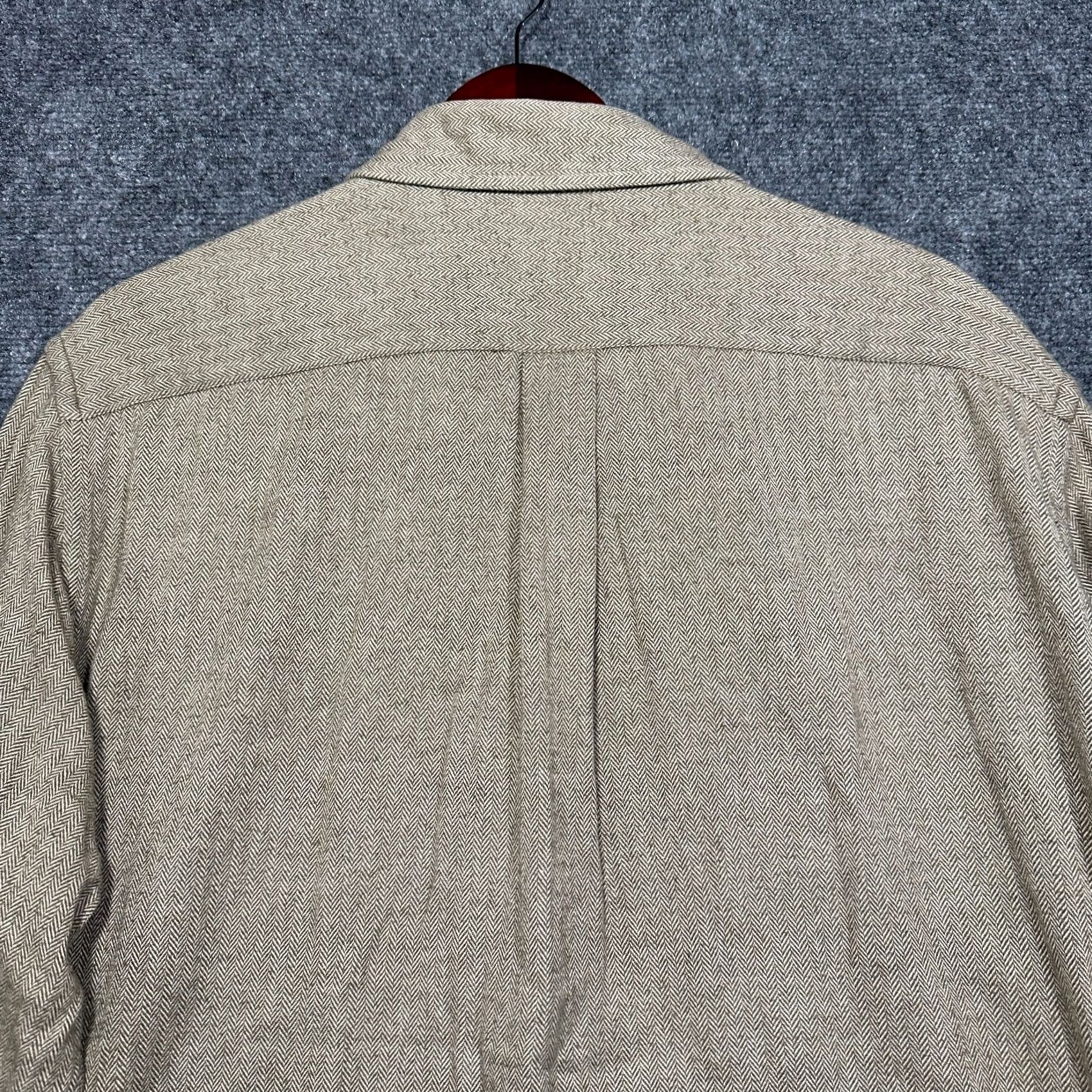Vintage Paul Fredrick Shirt Yellow Cotton PinPoint Oxford 80's Two Ply 15 Mens Pocket Size US M / EU 48-50 / 2 - 7 Thumbnail