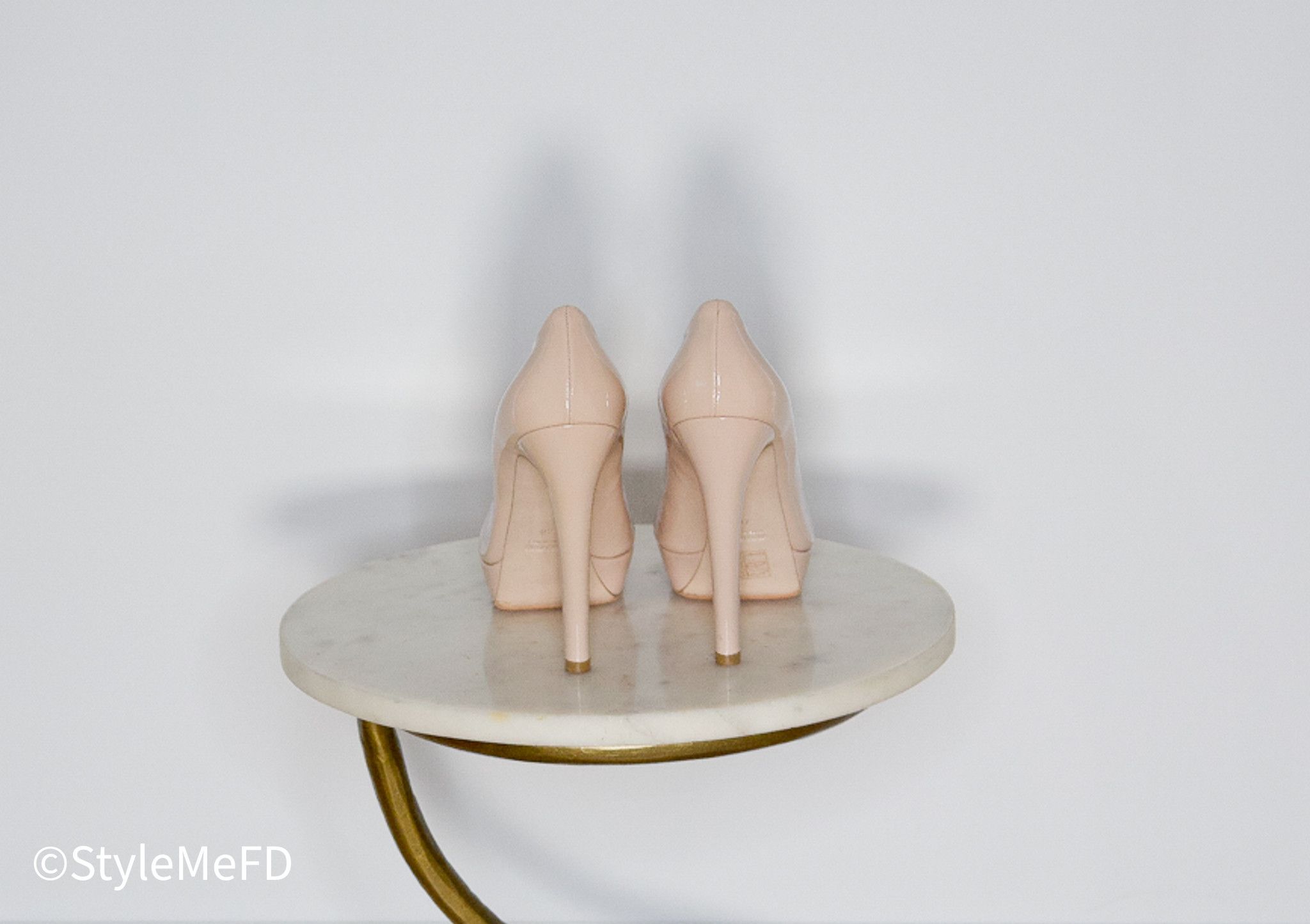 Miu Miu Miu Miu Nude Round-Toe Early 2000s Platform Heels Size US 10 / IT 40 - 2 Thumbnail