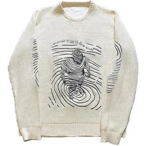 Aran Isles Knitwear × Japanese Brand Y2K Line Pattern Stripes Knitted Sweaters Unisex Size US L / EU 52-54 / 3 - 1 Thumbnail