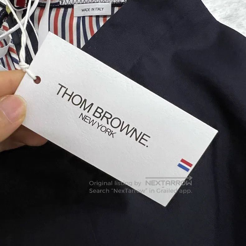 Thom Browne Thom Browne Navy Long Pleated Skirt Size 26" / US 2 / IT 38 - 4 Thumbnail