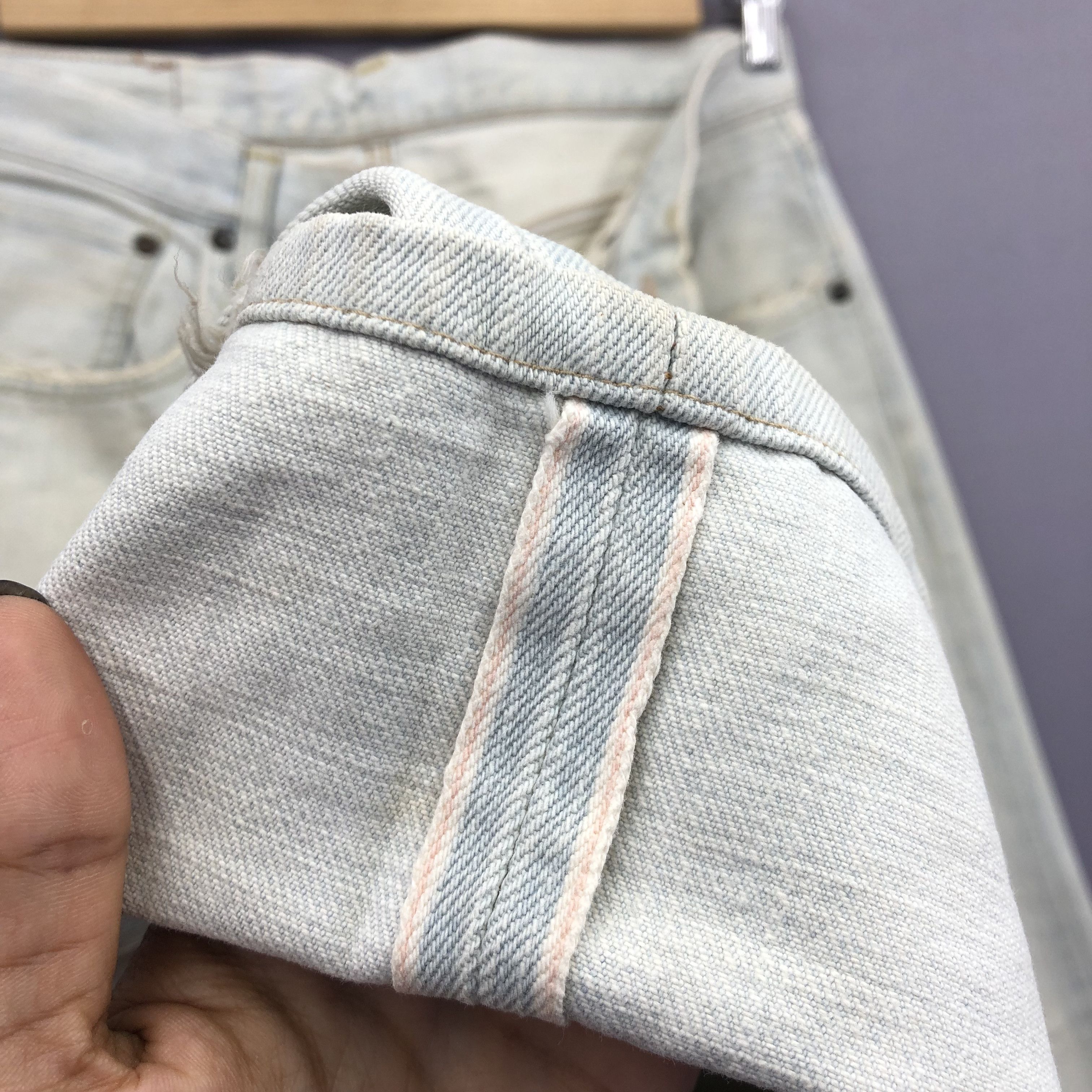 Edwin Vintage Edwin Sun Faded Selvedge Jeans Light Wash Denim Size US 32 / EU 48 - 6 Thumbnail