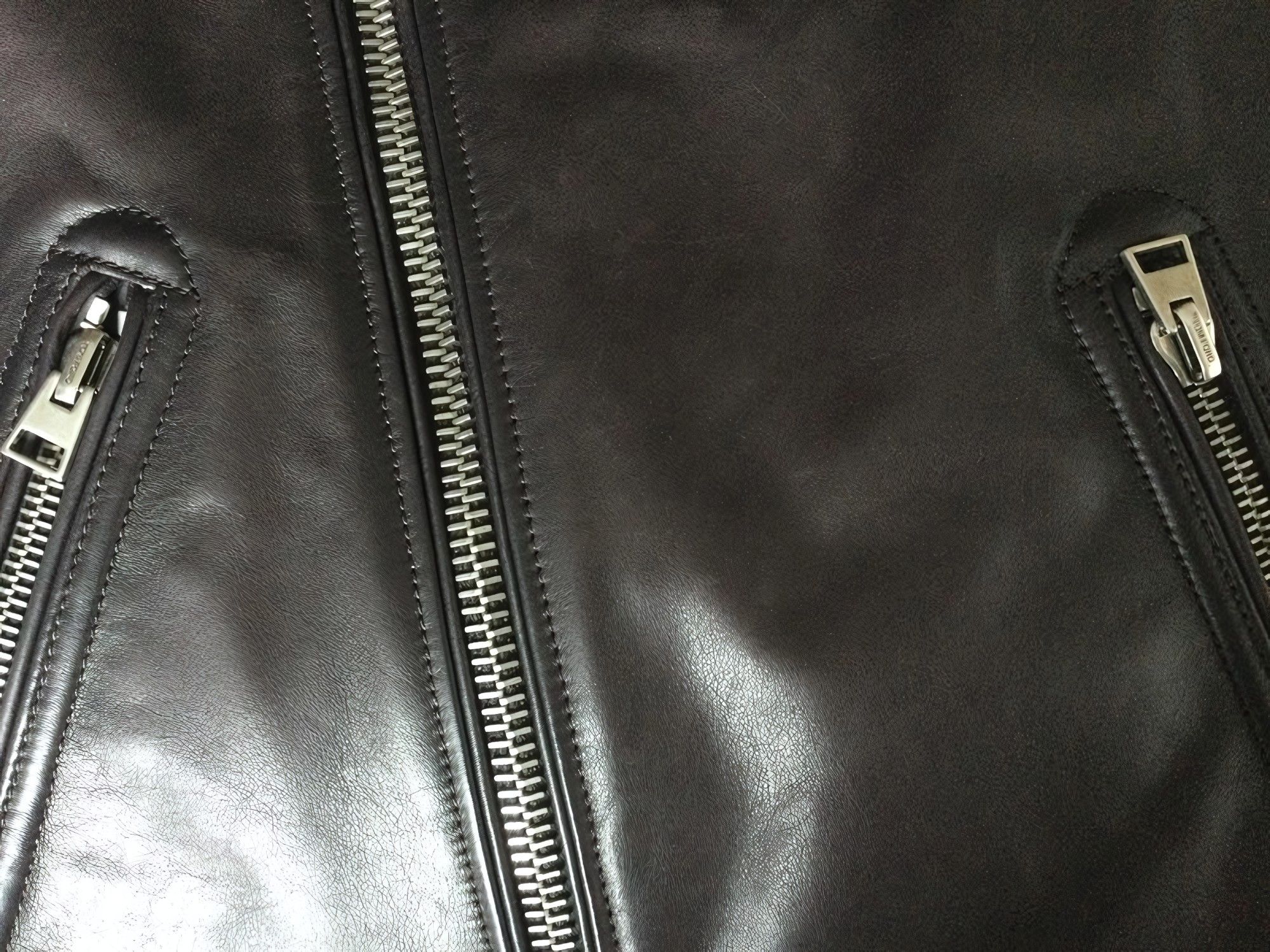 Tom Ford CAFE RACER LEATHER BIKER JACKET Size US XL / EU 56 / 4 - 3 Thumbnail