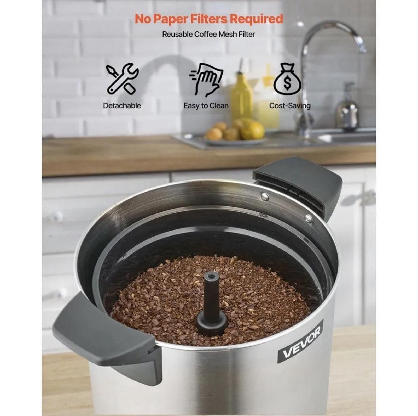 Other Vevor Electric Coffee Urn Wnskft10 Commercial Coffee Maker Size ONE SIZE - 3 Thumbnail