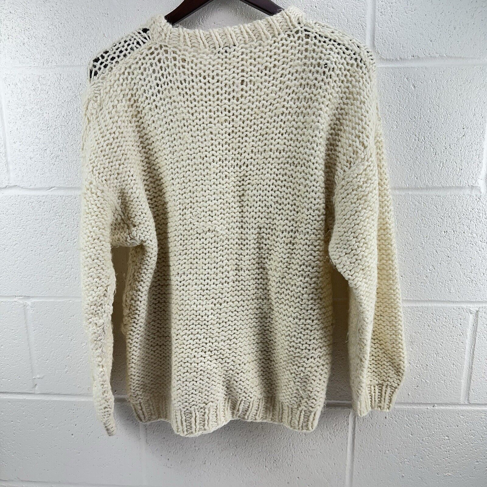 Other 1960's Grazia Italian Wool Hand Knit Vintage Cable Sweater M Size M / US 6-8 / IT 42-44 - 6 Thumbnail