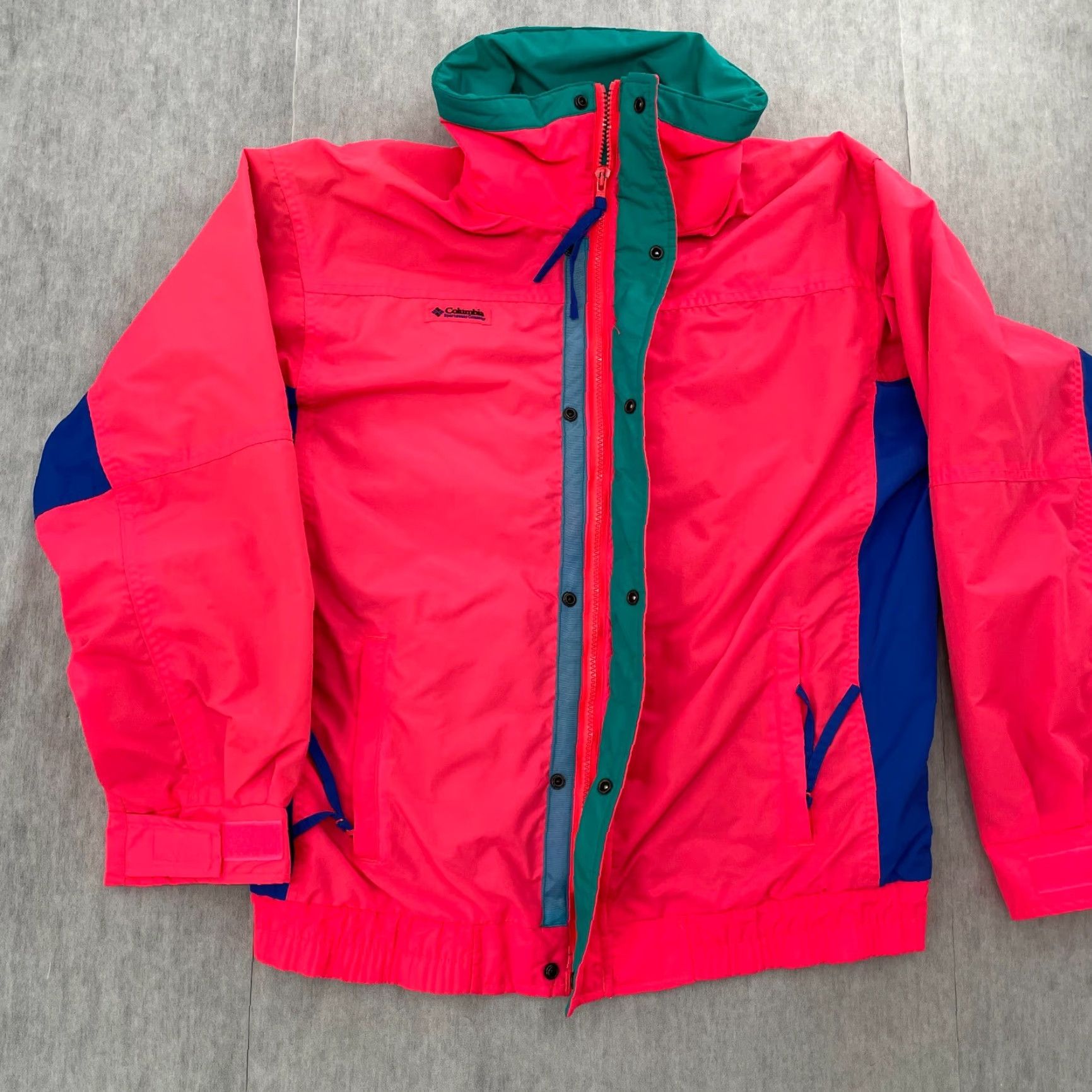 Vintage VINTAGE Columbia Jacket Women Parka L Pink Full Zip Logo All Seasons Outdoor Retro 90s Falls Womens Size L / US 10 / IT 46 - 4 Thumbnail