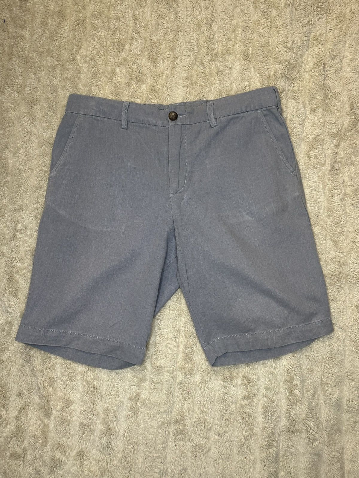 Vince Vince slate grey cotton-linen blend chino shorts Size 32 Size US 32 / EU 48 - 1 Thumbnail
