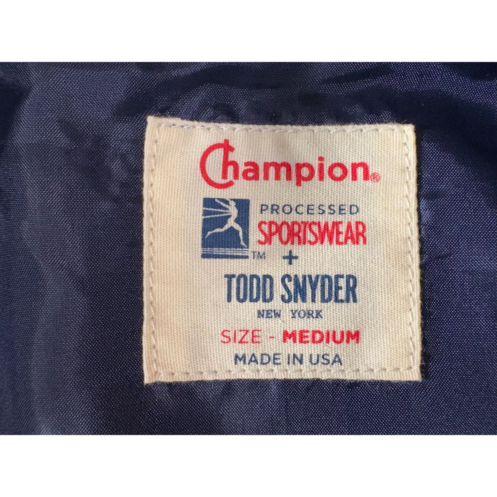 Todd Snyder Todd Snyder X CHAMPION cotton coach Jacket sz Medium color Size US M / EU 48-50 / 2 - 3 Thumbnail