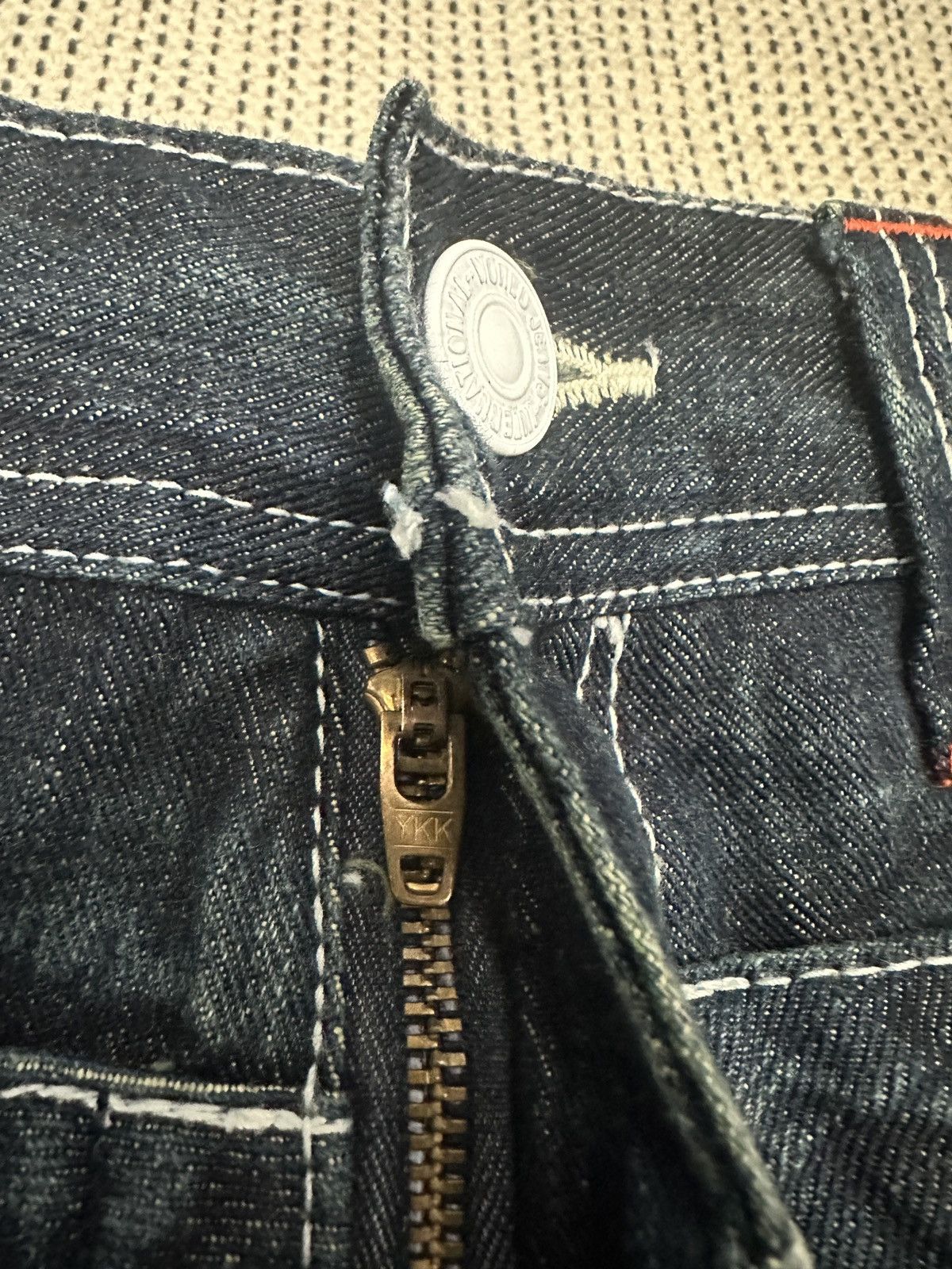 If Six Was Nine 🔥🔥🔥Dominate Handcrated Jeans Double Waist Pants Size US 32 / EU 48 - 7 Thumbnail