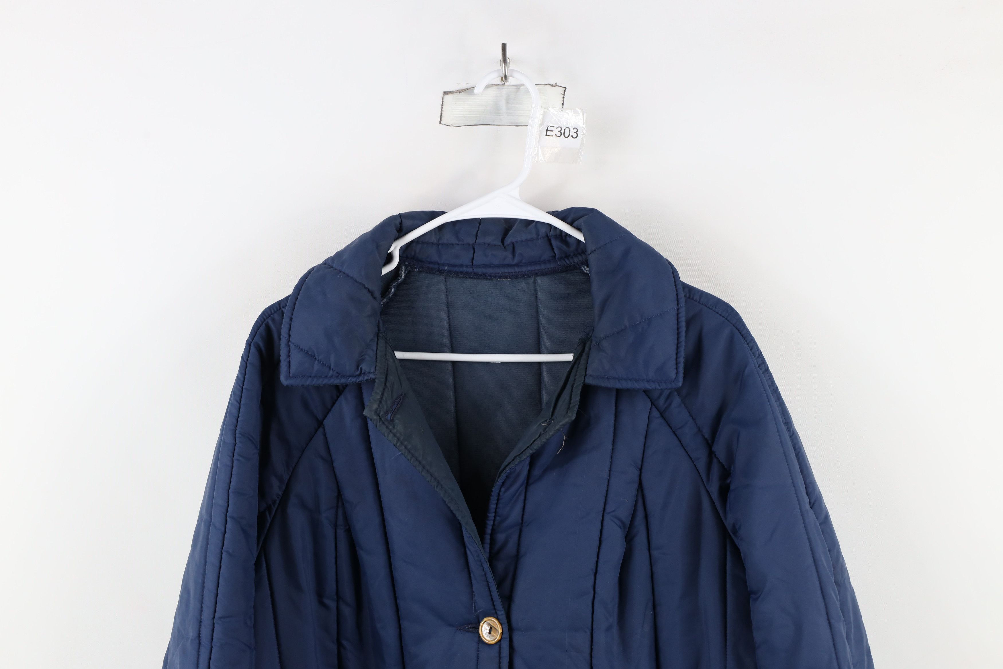 Vintage Vintage 70s Streetwear Cuffed Quilted Puffer Trench Coat USA Size XL / US 12-14 / IT 48-50 - 2 Thumbnail