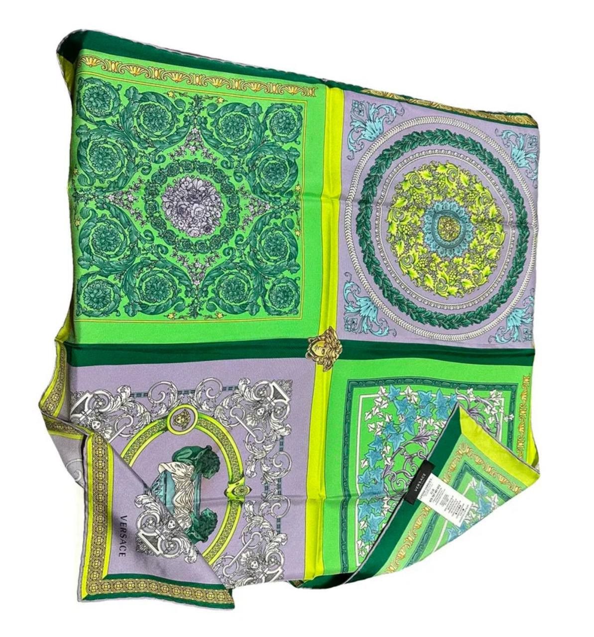 Versace Versace Silk Scarf Medusa logo Abstract New Size ONE SIZE - 1 Thumbnail