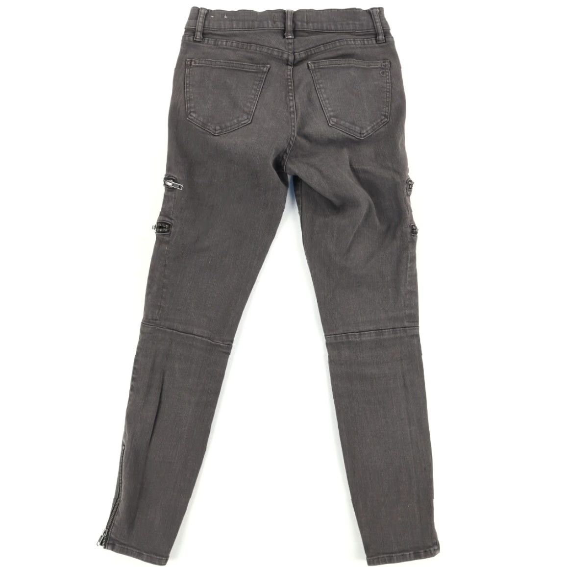 Madewell Madewell Stretch Punk Zip Cargo Jeans Pants Charcoal Women's 25 Slim Shirt Pants Urban Punk Cargo Canvas Charcoal Womens 25 Size 42" / US 20 - 4 Thumbnail
