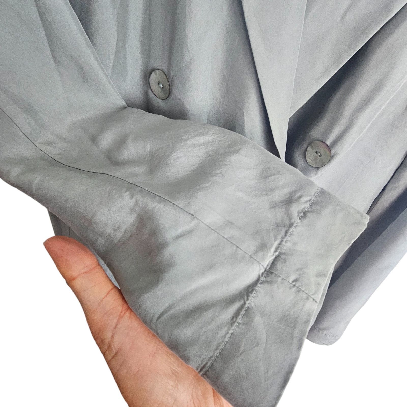 Vince Vince Womens Silk Blazer Double Breasted Size 8 Quiet Luxury Size M / US 6-8 / IT 42-44 - 5 Thumbnail