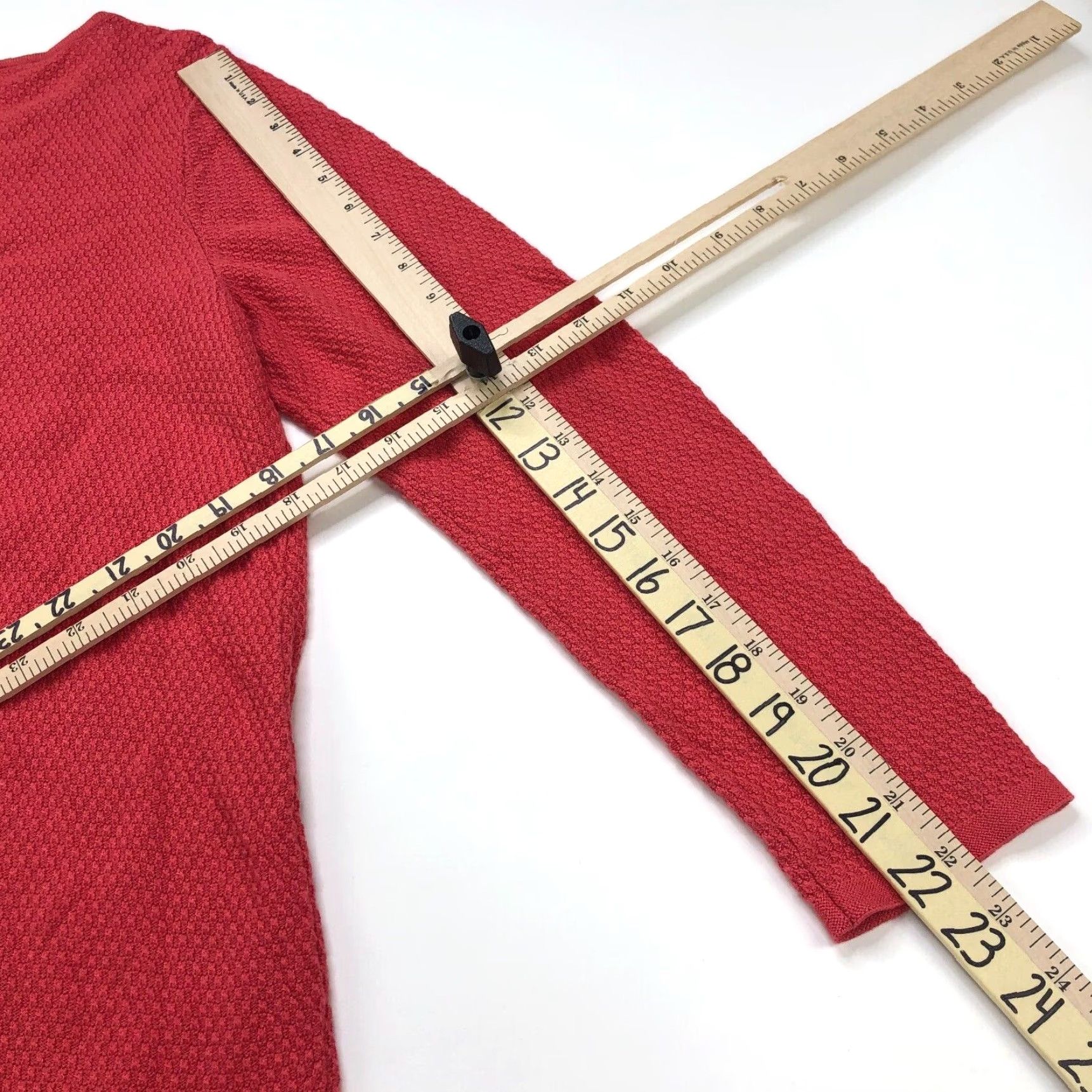 J. Jill J. Jill Medium Petite Knit Textured Pullover Sweater Orange Women’s Slim Fit Round Neck Knitwear Everyday Casual Pullover Size M / US 6-8 / IT 42-44 - 7 Thumbnail