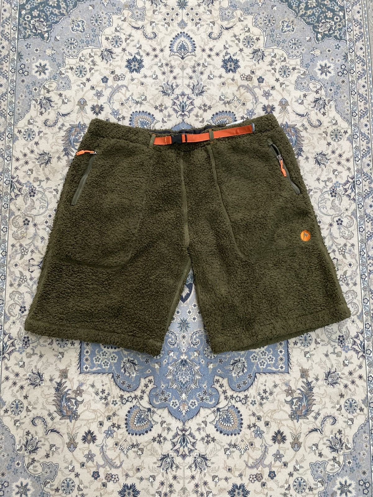 Marmot MARMOT FLEECE BUCKLE STRAP SHORT PANTS GREEN HIKING Size US 34 / EU 50 - 1 Thumbnail