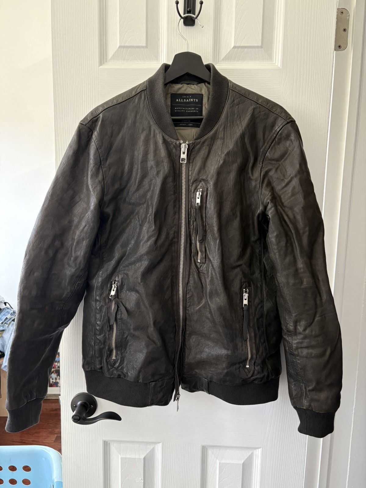 Allsaints Allsaints Momoto leather bomber Size US L / EU 52-54 / 3 - 3 Thumbnail