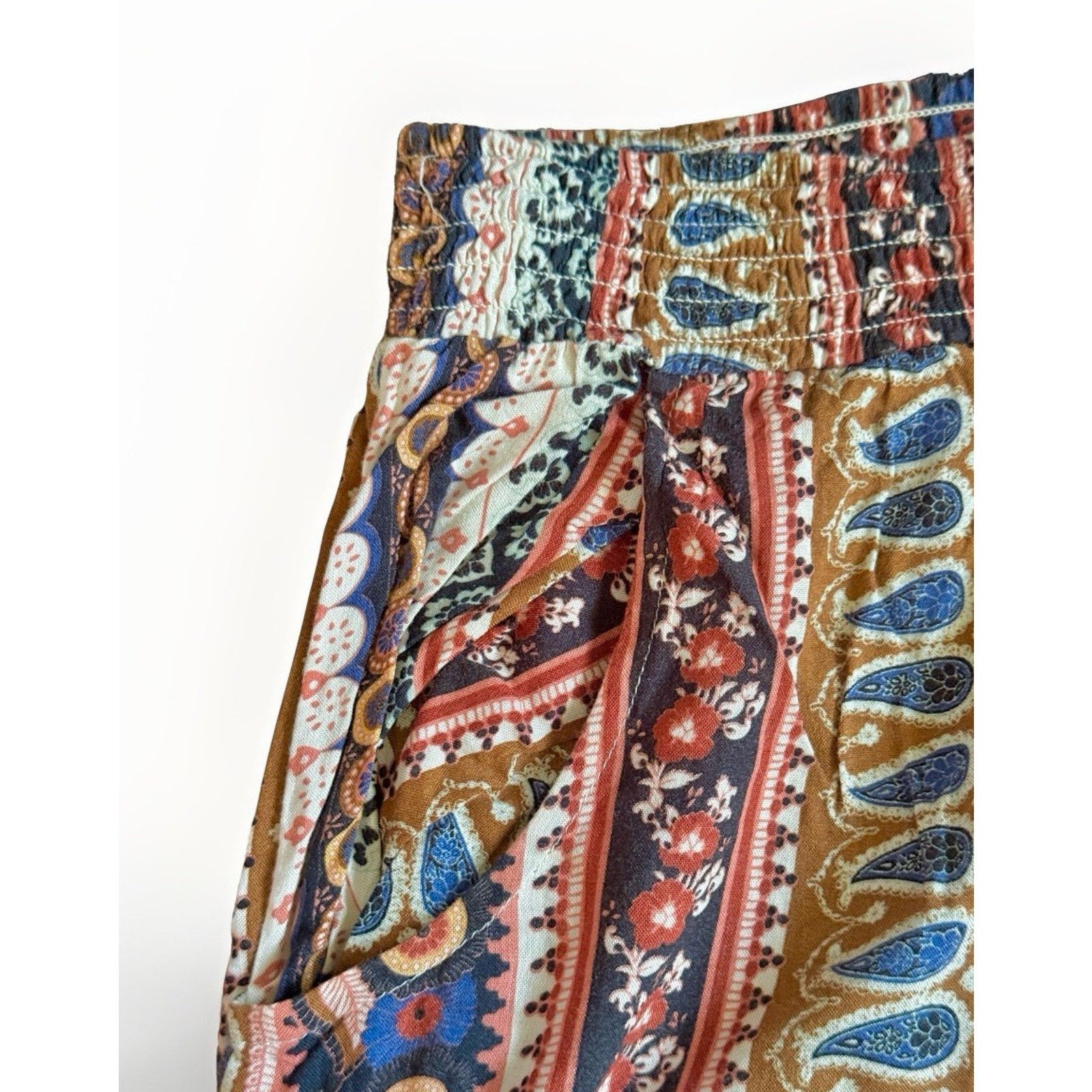 American Eagle Outfitters American Eagle Women's Multicolor Boho Beach Pants Size M Size 28" / US 6 / IT 42 - 3 Thumbnail