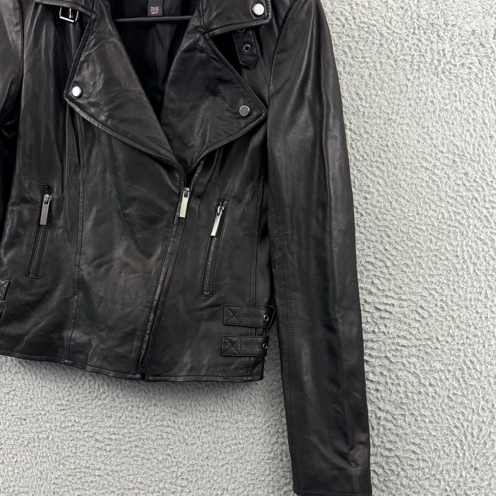 Victoria's Secret Victoria's Secret Jacket Womens XS Black Leather Moto Biker Grunge Punk Leather Jacket XS Black Victoria's Secret Womens Jacket Size XS / US 0-2 / IT 36-38 - 5 Thumbnail