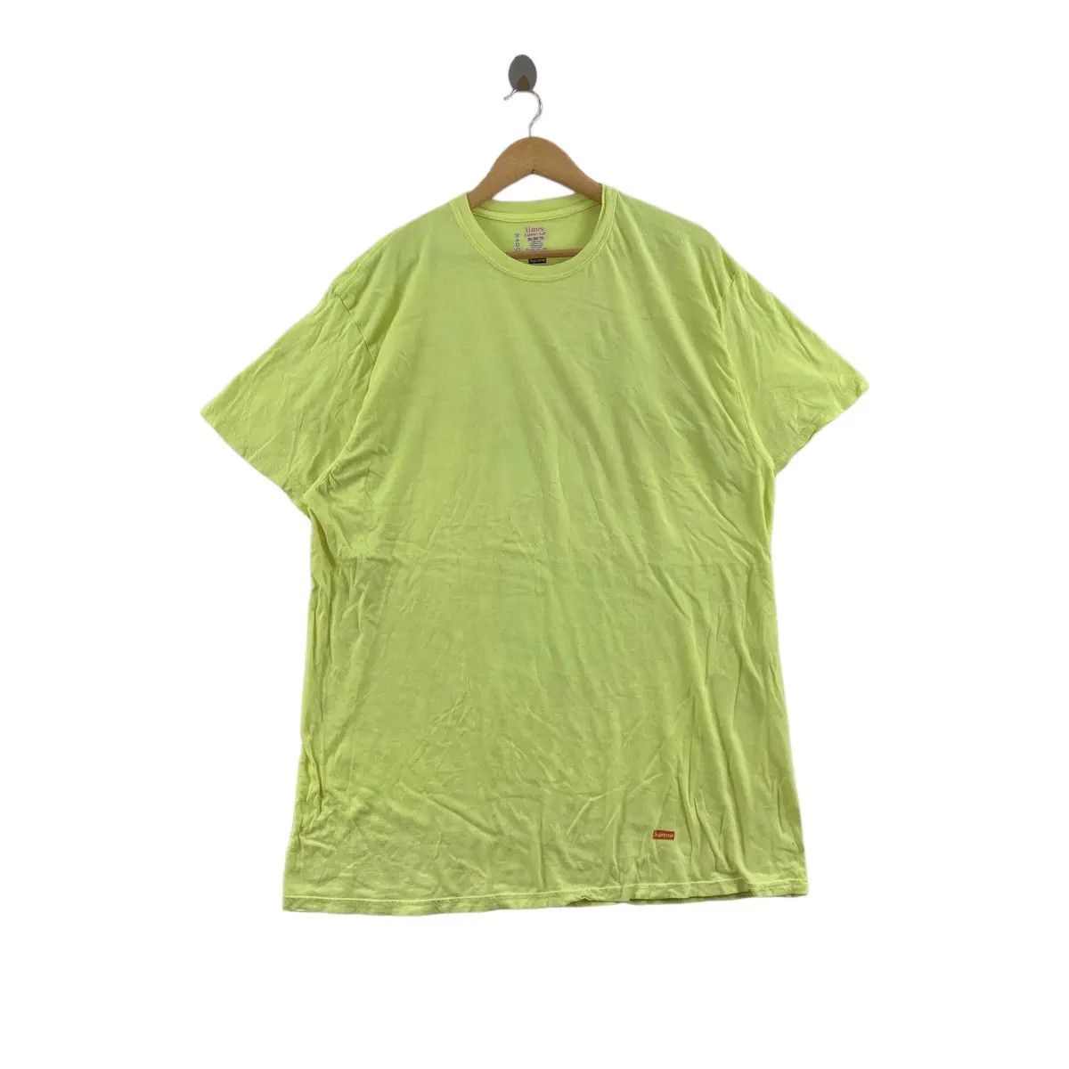 Hanes Vintage SUPREME x HANES Baggy Oversized Plain Tee Shirt Top Size US XXL / EU 58 / 5 - 1 Thumbnail